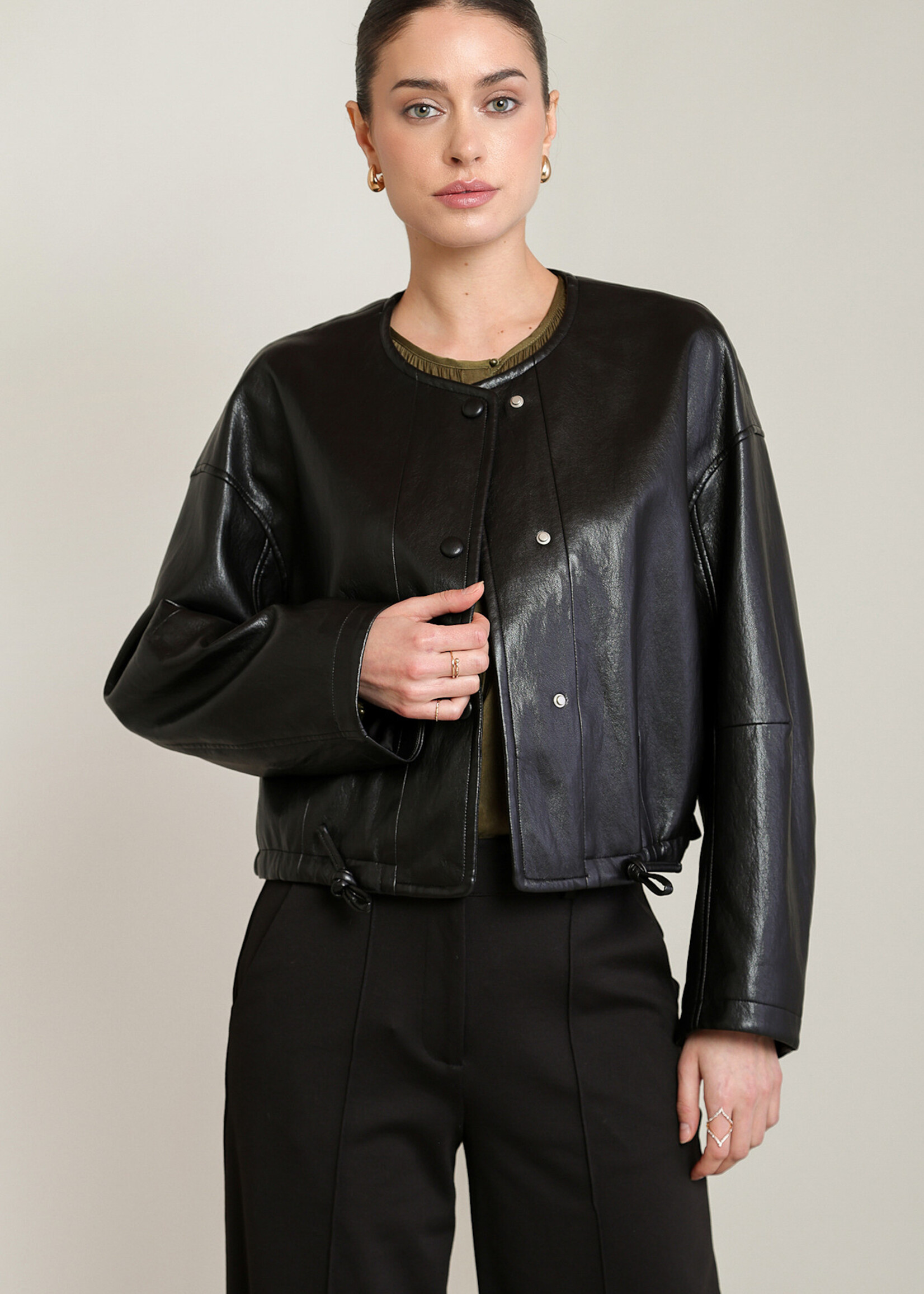BLACK TAPE BLACK TAPE-VESTE EN SIMILICUIR-2829514T