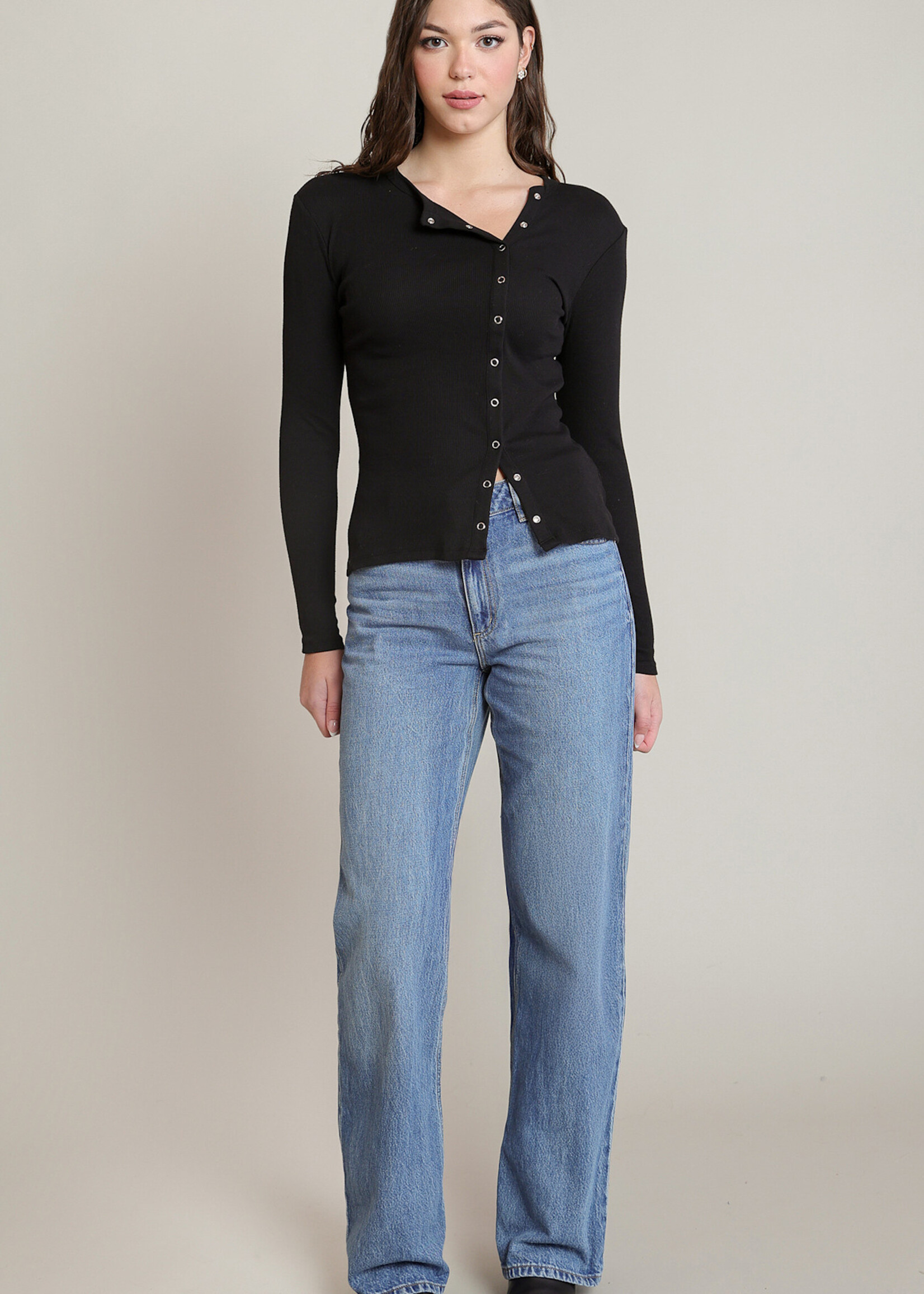 DEX DEX-HAUT ASYMÉTRIQUE BOUTONNÉ-2824007D
