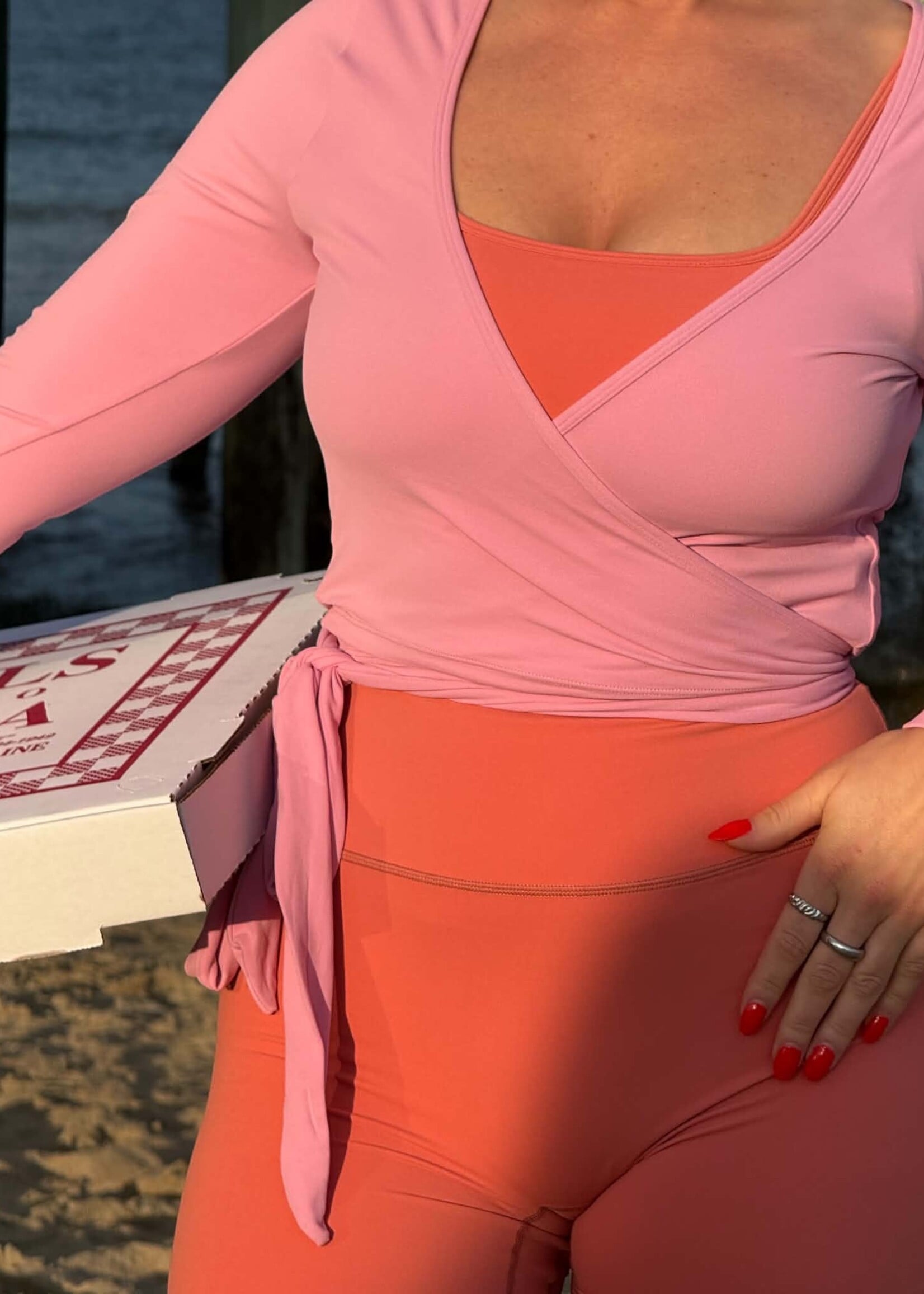 MP COLLECTION MP COLLECTION-WRAP TOP