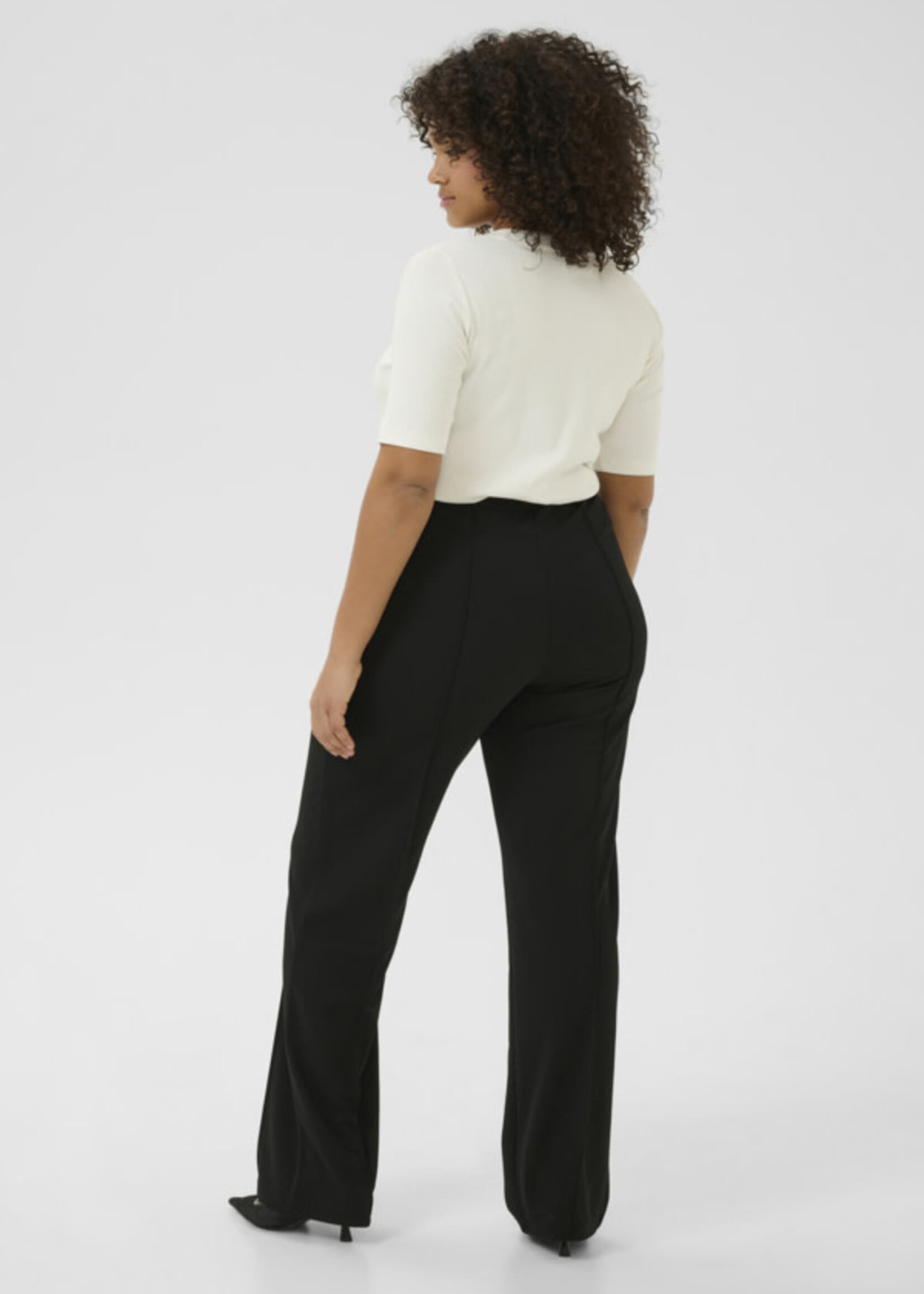 KAFFE CURVE KAFFE CURVE-PANTALON JAMBE DROITE-10583359