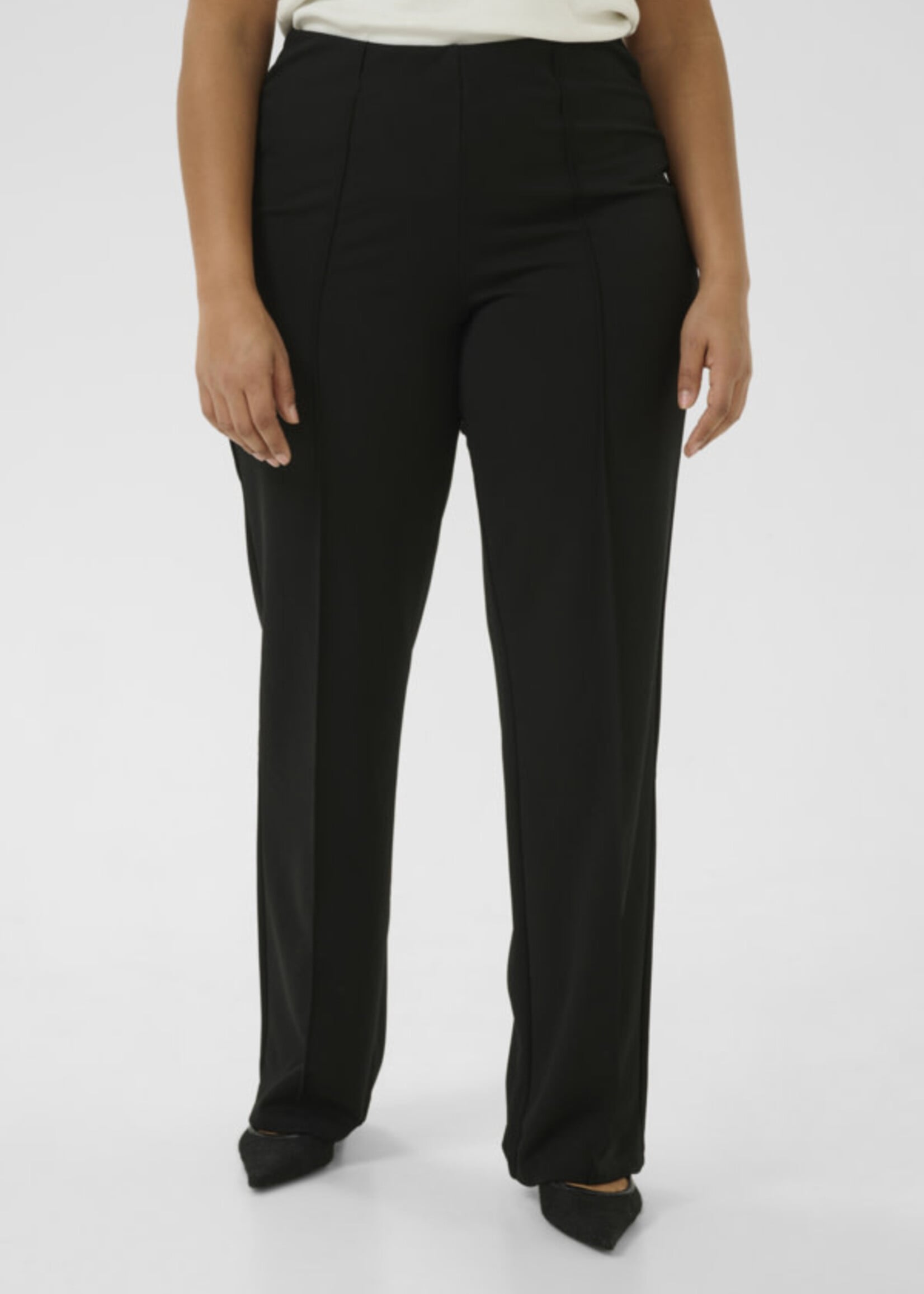KAFFE CURVE KAFFE CURVE-PANTALON JAMBE DROITE-10583359