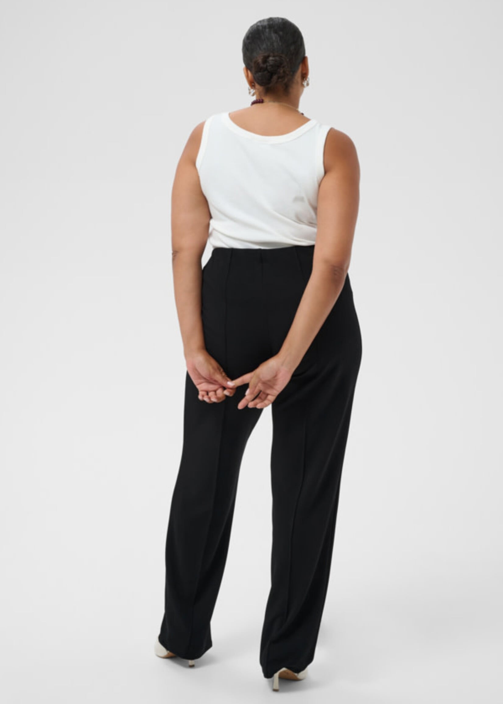KAFFE CURVE KAFFE CURVE-PANTALON JAMBE DROITE-10583359