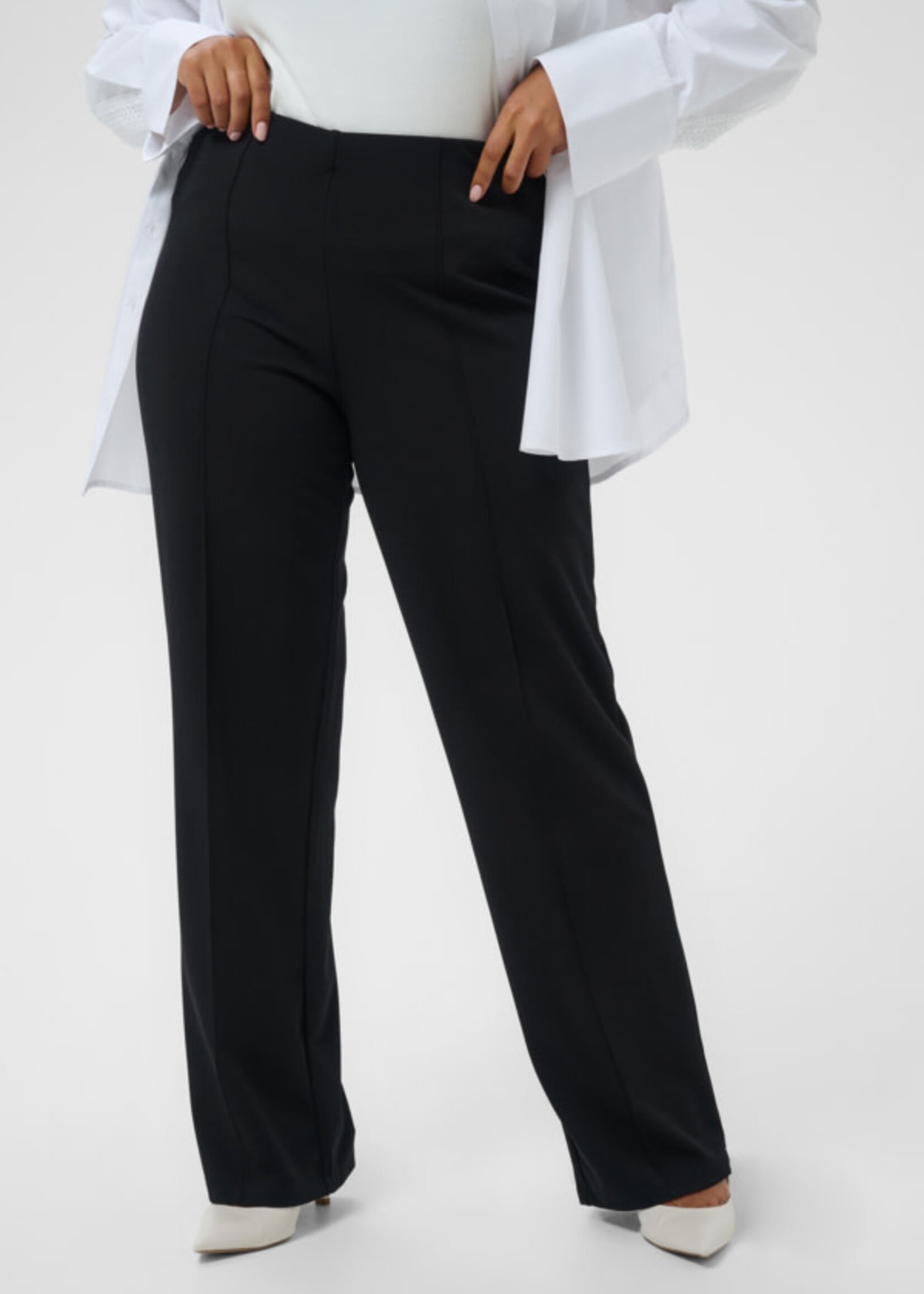 KAFFE CURVE KAFFE CURVE-PANTALON JAMBE DROITE-10583359