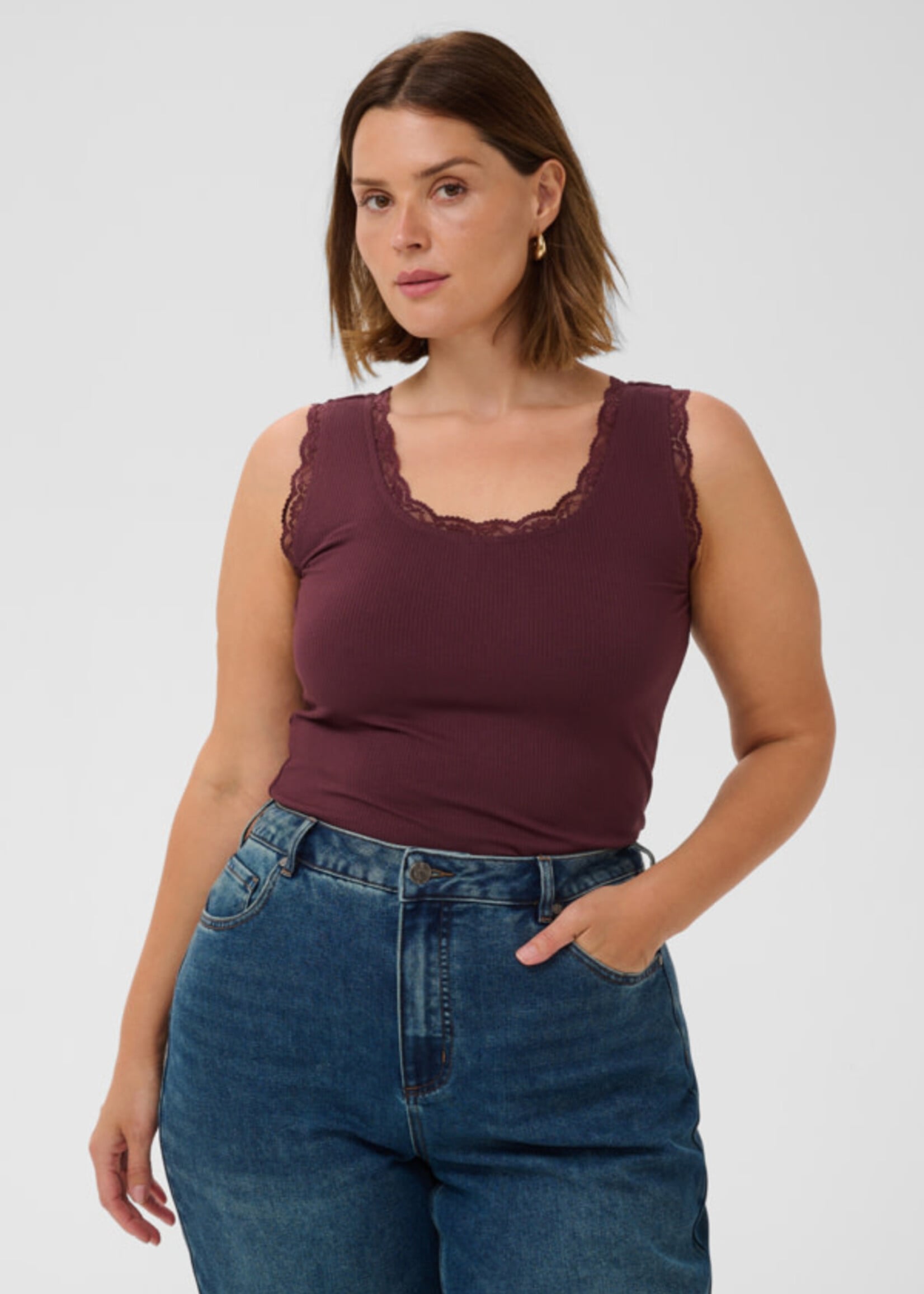 KAFFE CURVE KAFFE CURVE-CAMISOLE-10583468