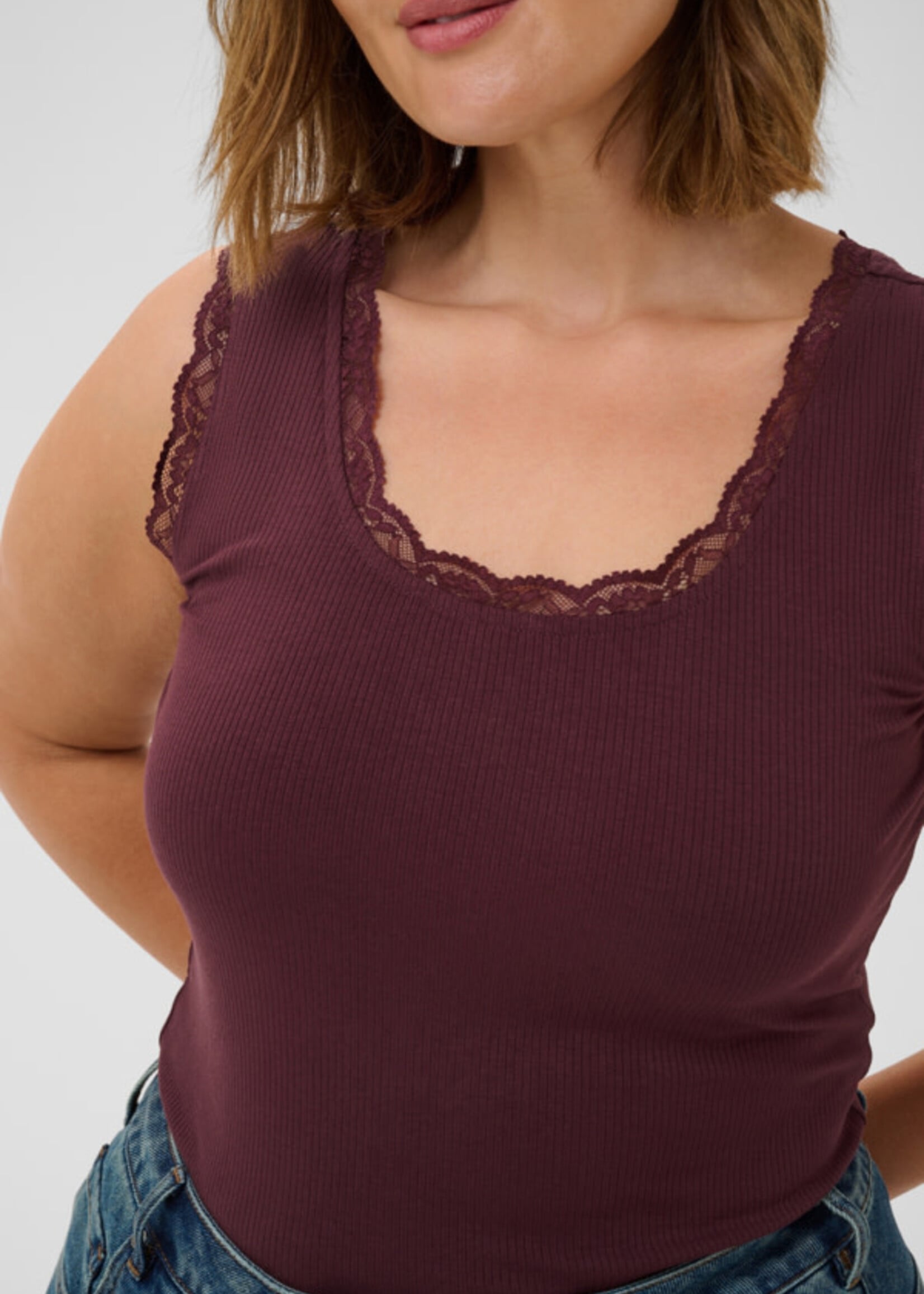 KAFFE CURVE KAFFE CURVE-CAMISOLE-10583468
