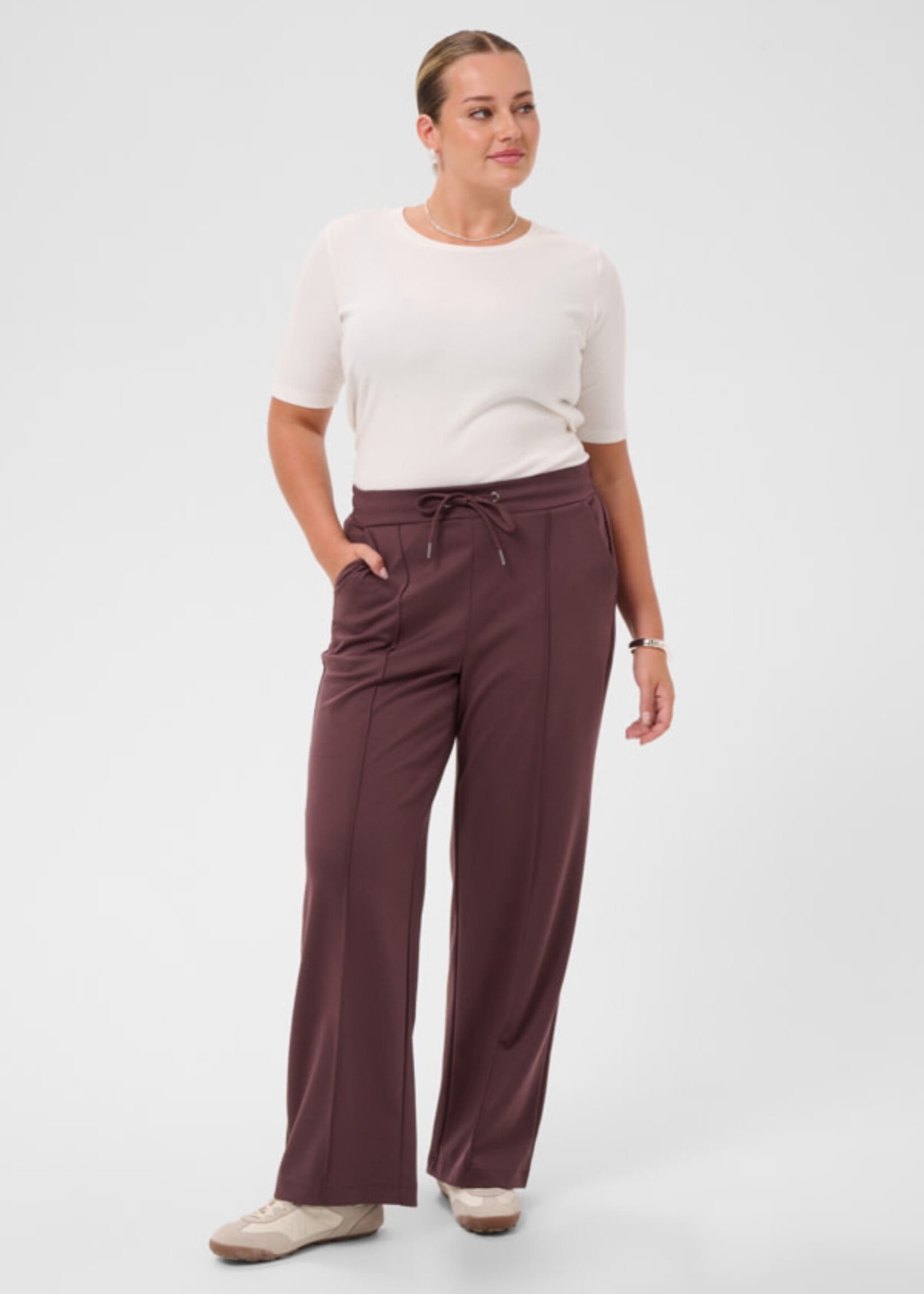 KAFFE CURVE KAFFE CURVE-PANTALON JAMBE DROITE-10582248