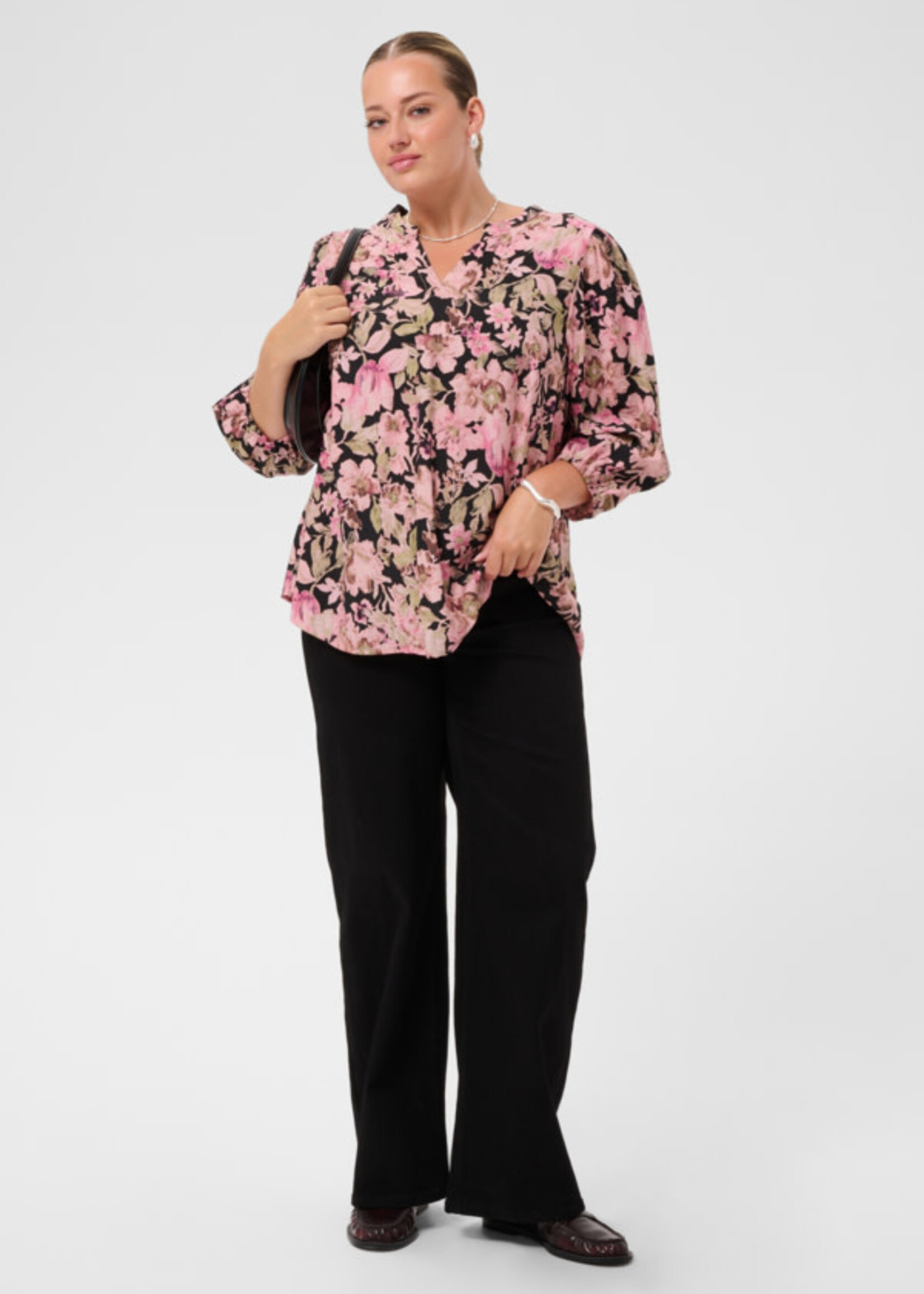 KAFFE CURVE KAFFE CURVE-BLOUSE IMPRIMÉ FLORAL-10584357