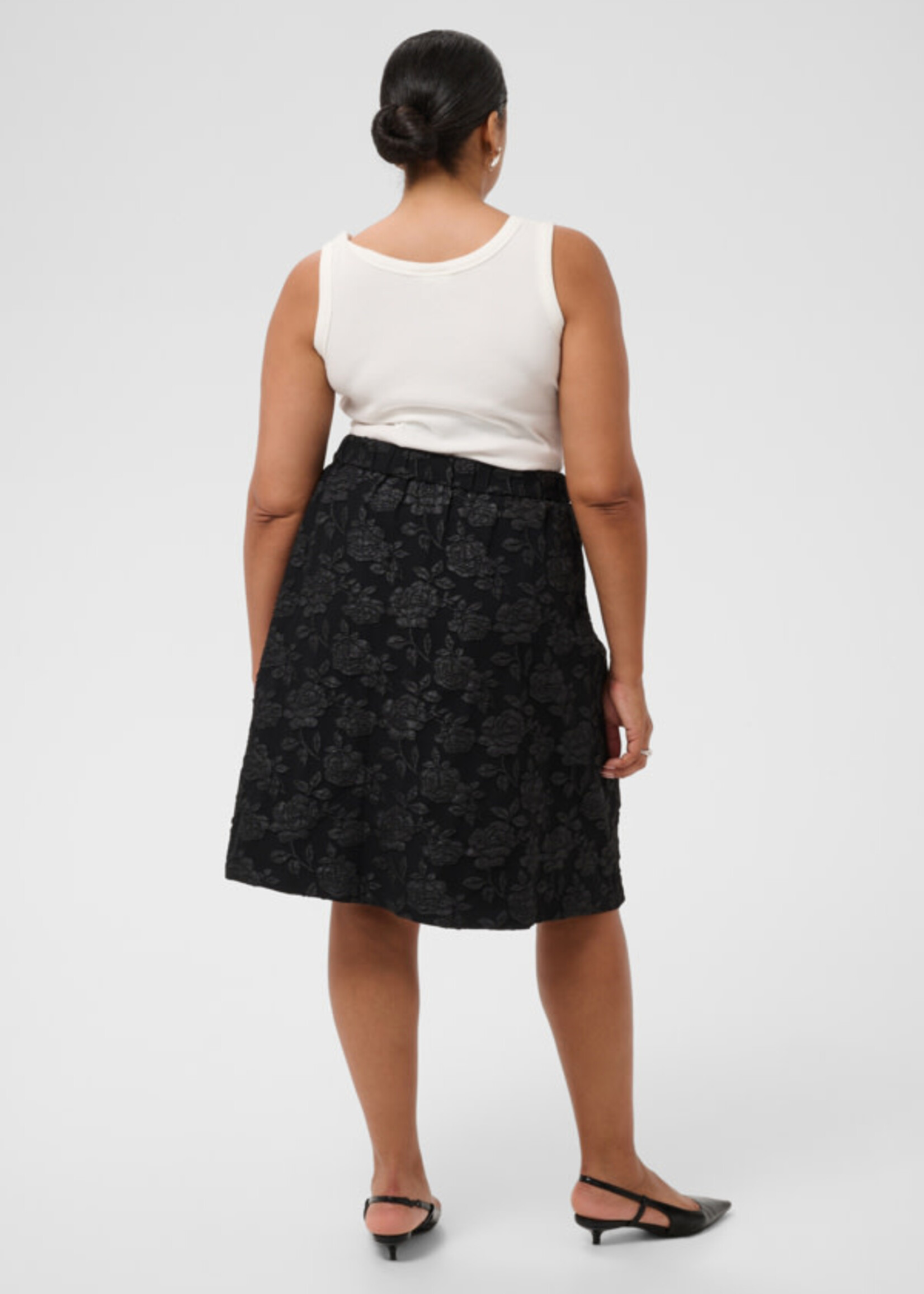 KAFFE CURVE KAFFE CURVE-JUPE MIDI-10584377