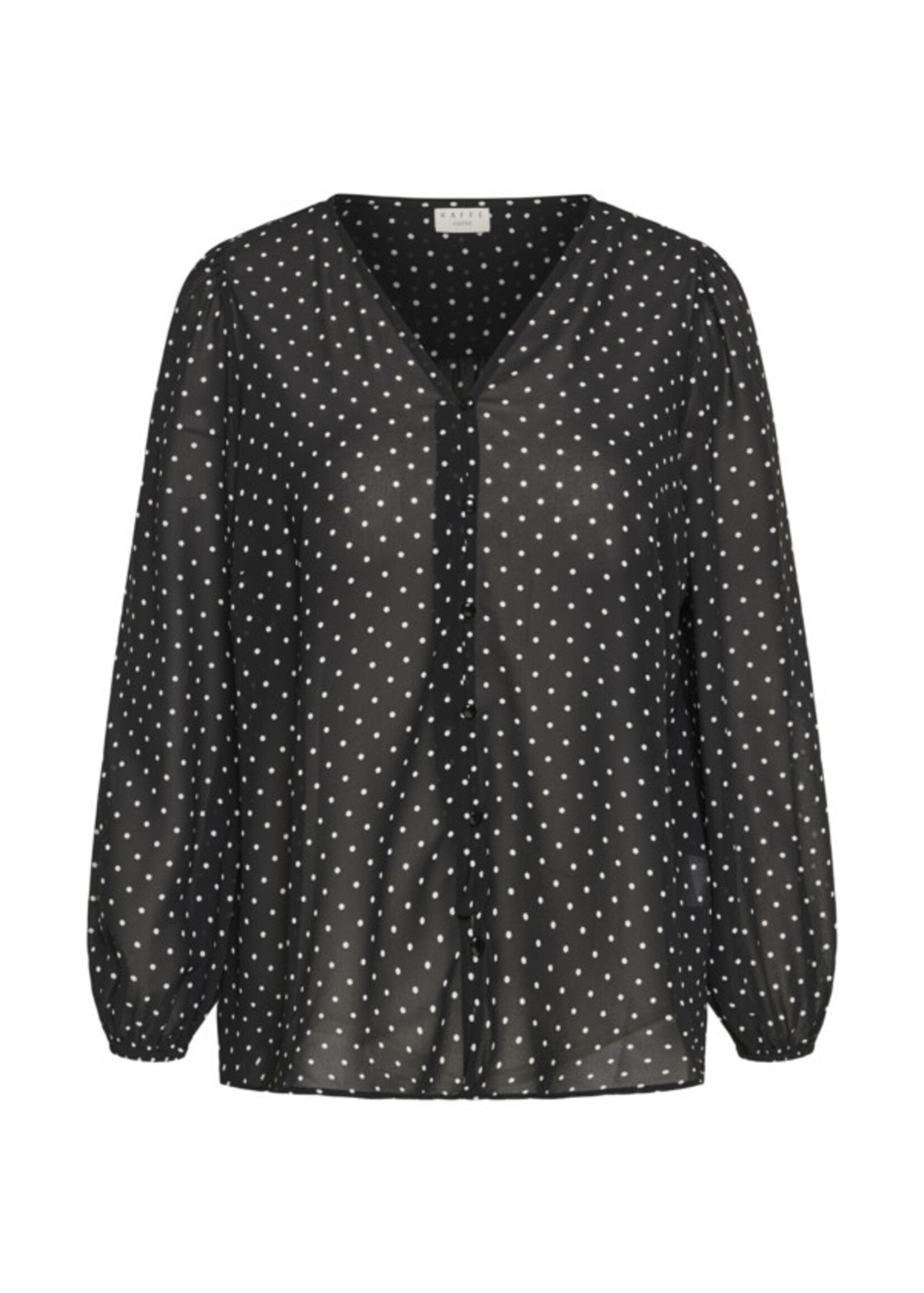 KAFFE CURVE KAFFE CURVE-BLOUSE À POIS-10584391