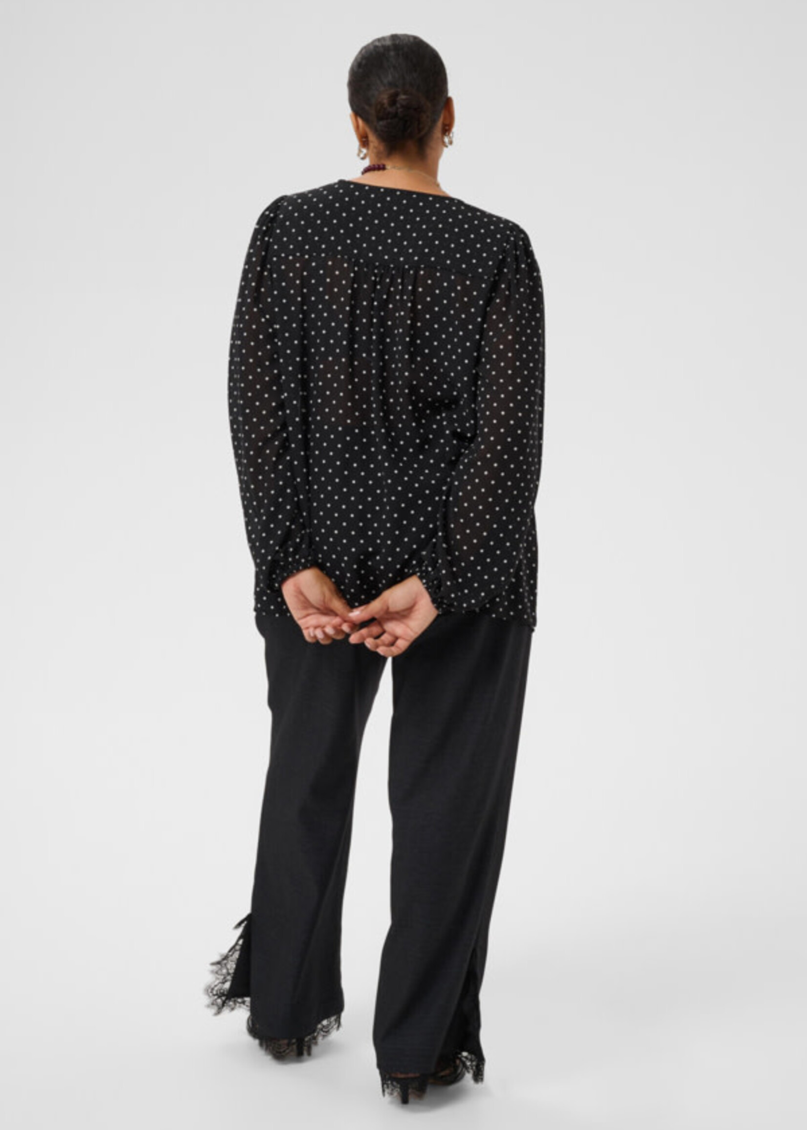 KAFFE CURVE KAFFE CURVE-BLOUSE À POIS-10584391