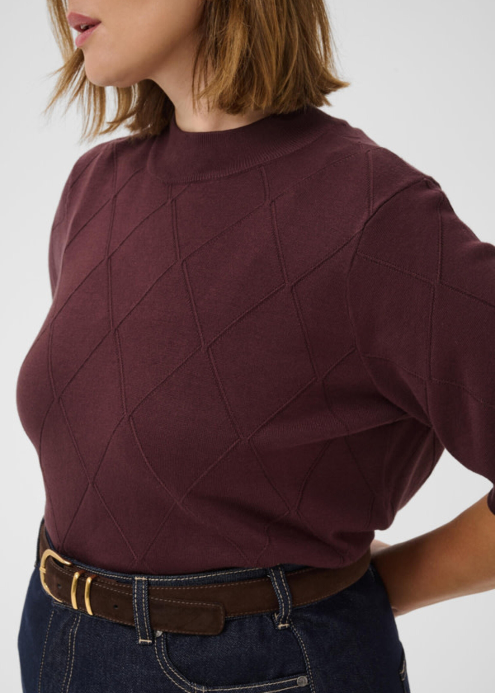 KAFFE CURVE KAFFE CURVE-PULL À MANCHES COURTES-10584392