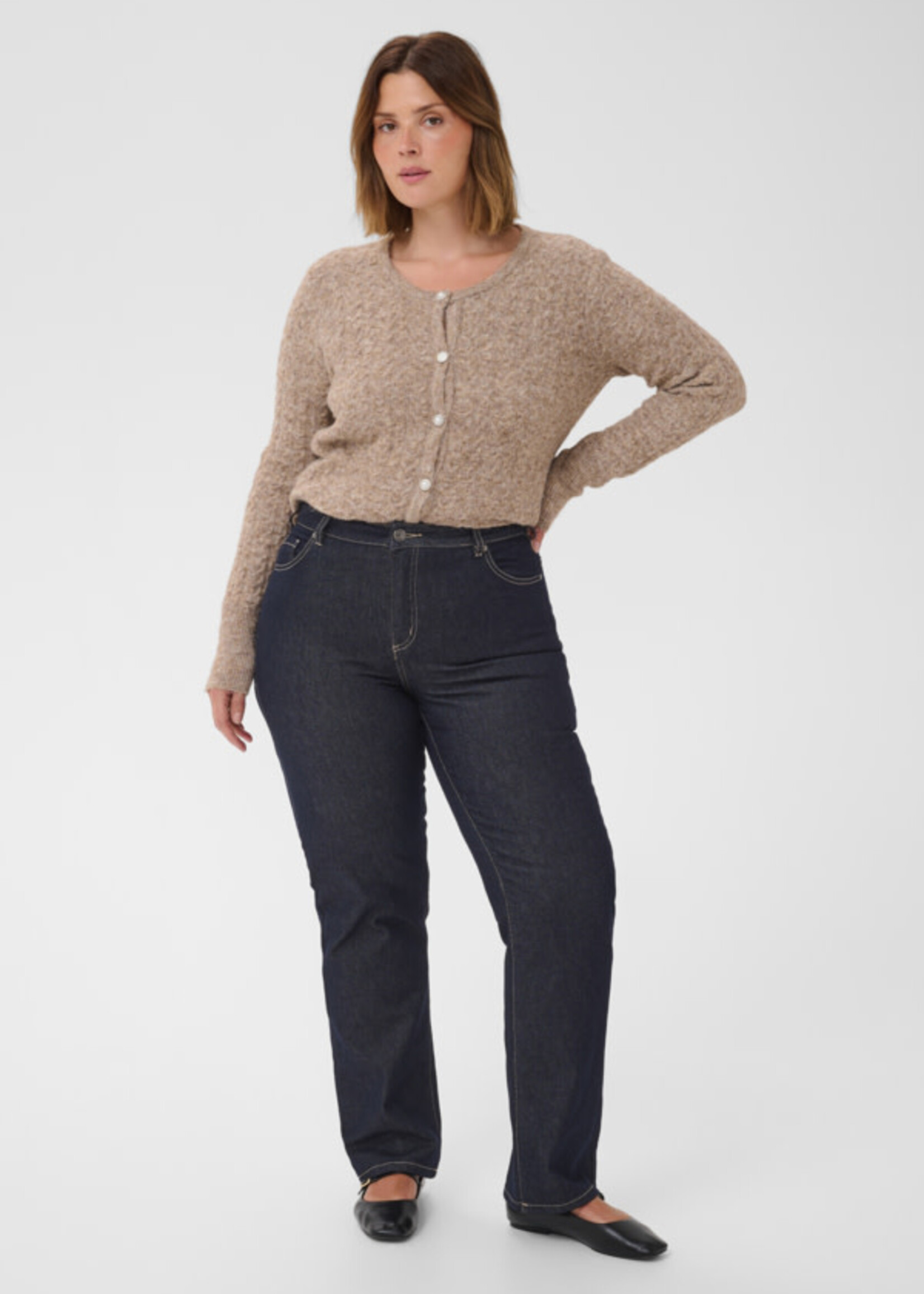 KAFFE CURVE KAFFE CURVE-JEANS JAMBE DROITE-10584394