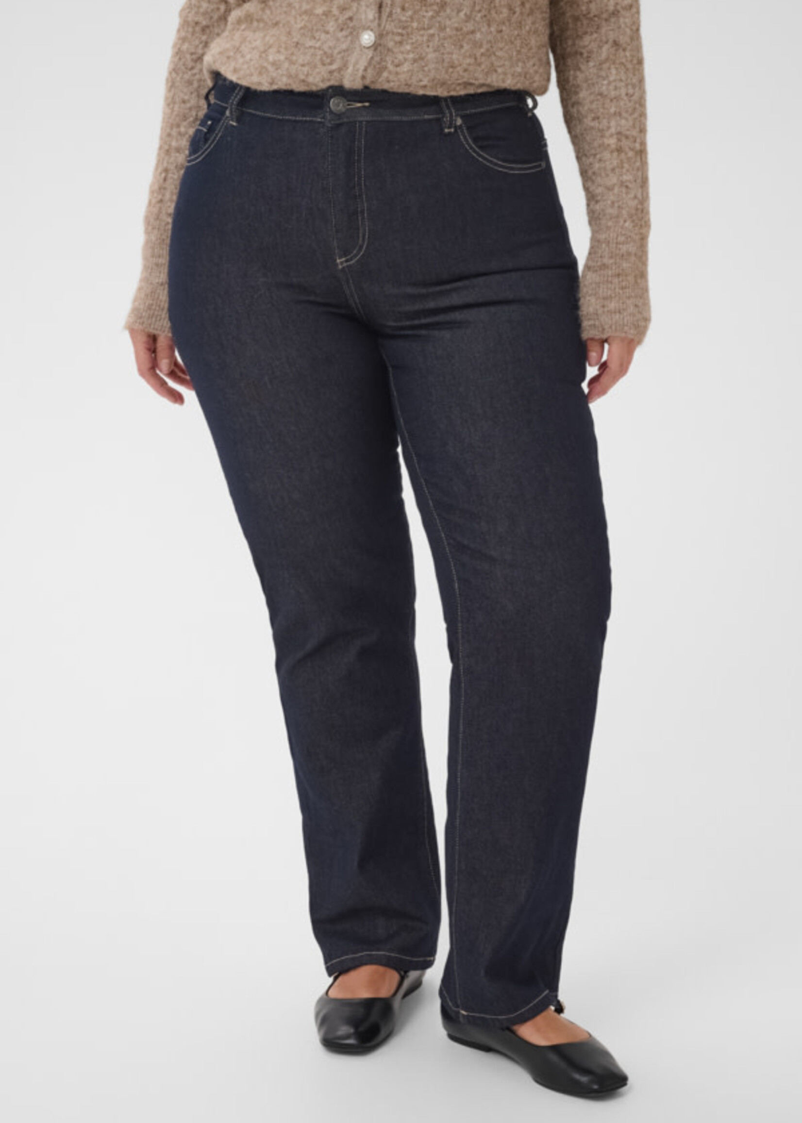KAFFE CURVE KAFFE CURVE-JEANS JAMBE DROITE-10584394