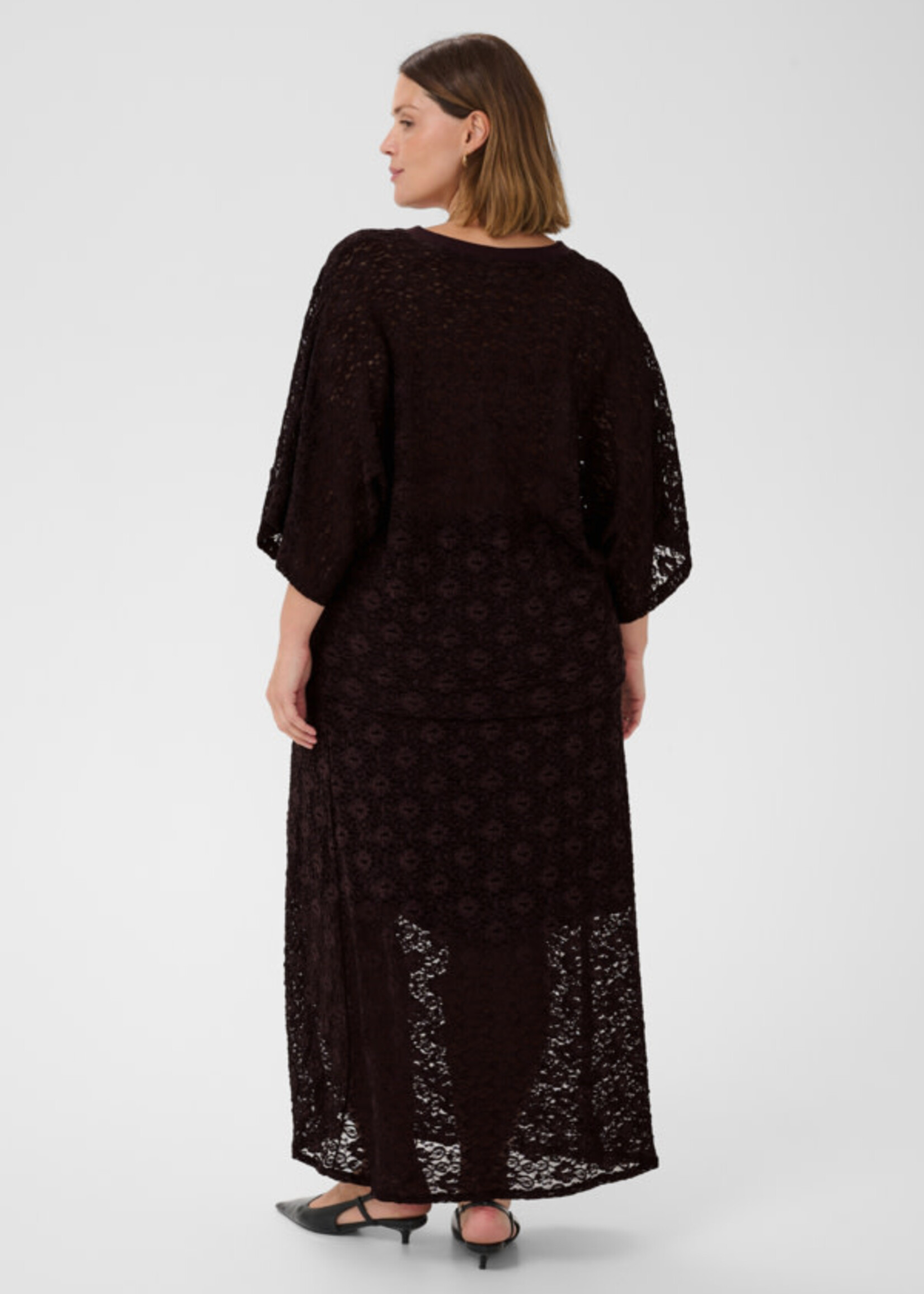 KAFFE CURVE KAFFE CURVE-CHANDAIL EN DENTELLE-10584409