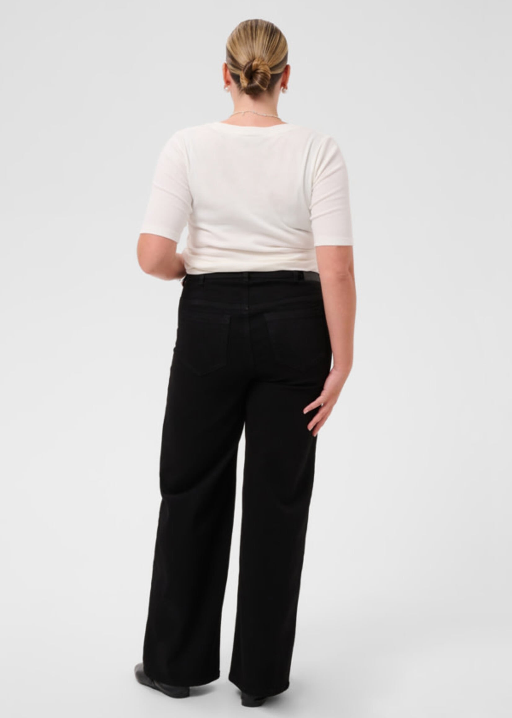 KAFFE CURVE KAFFE CURVE-JEANS À JAMBE LARGE-10584439