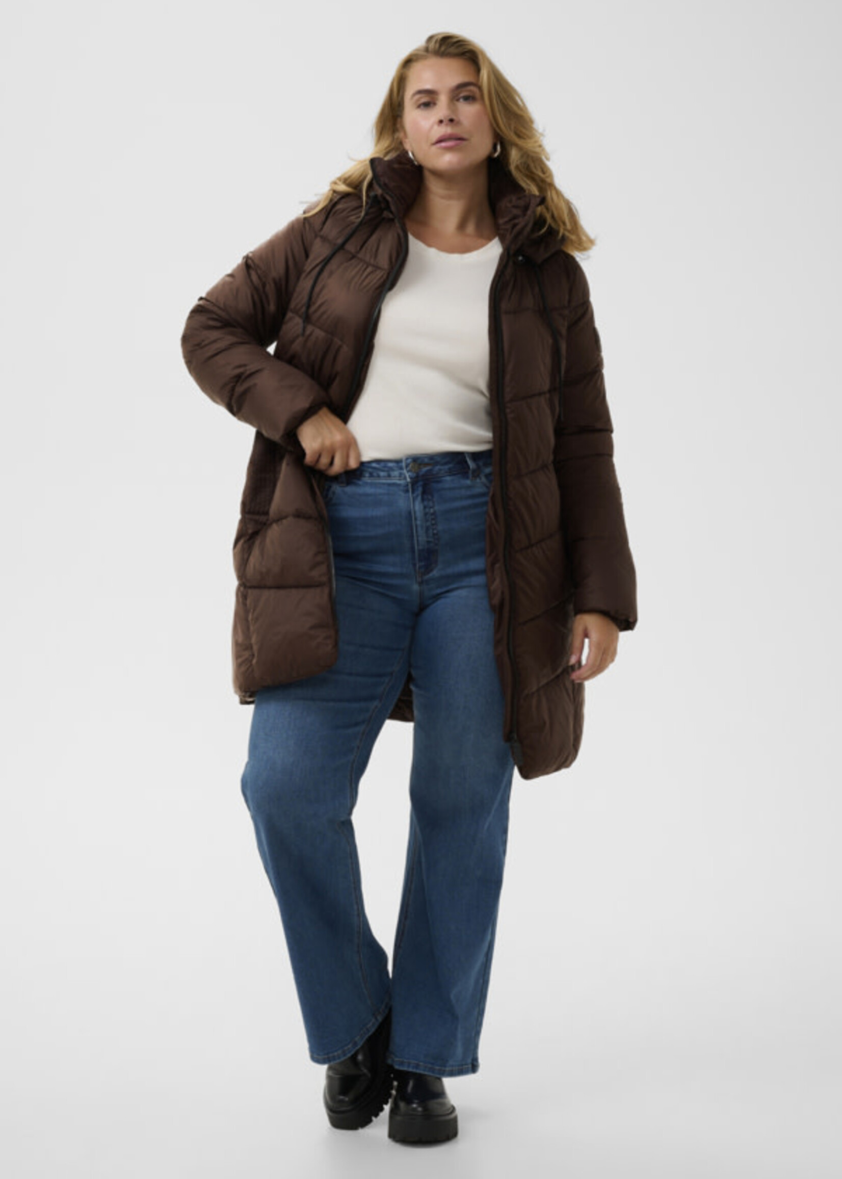 KAFFE CURVE KAFFE CURVE-MANTEAU MATELASSÉ-10582480