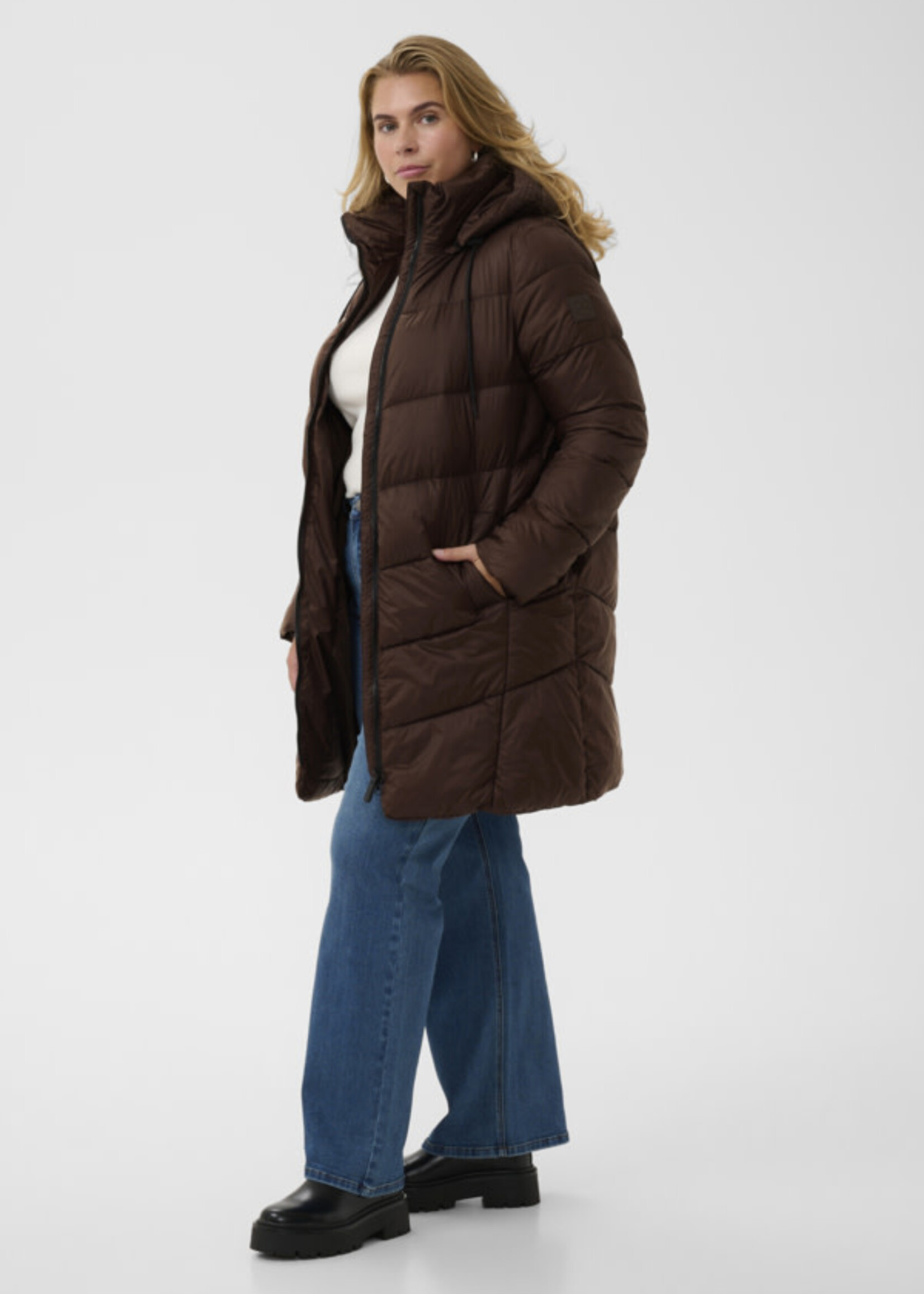 KAFFE CURVE KAFFE CURVE-MANTEAU MATELASSÉ-10582480