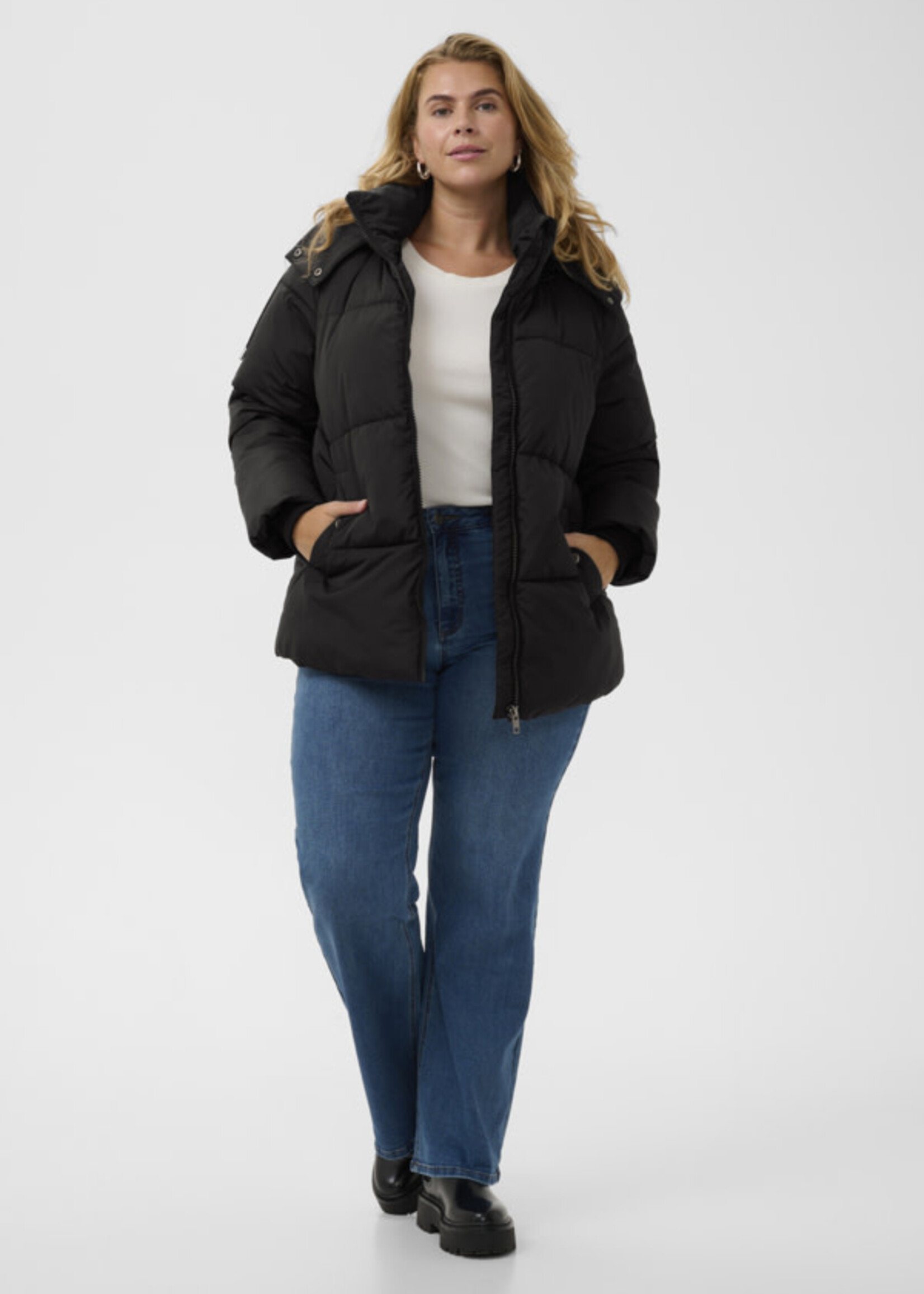 KAFFE CURVE KAFFE CURVE-MANTEAU MATELASSÉ-10584314