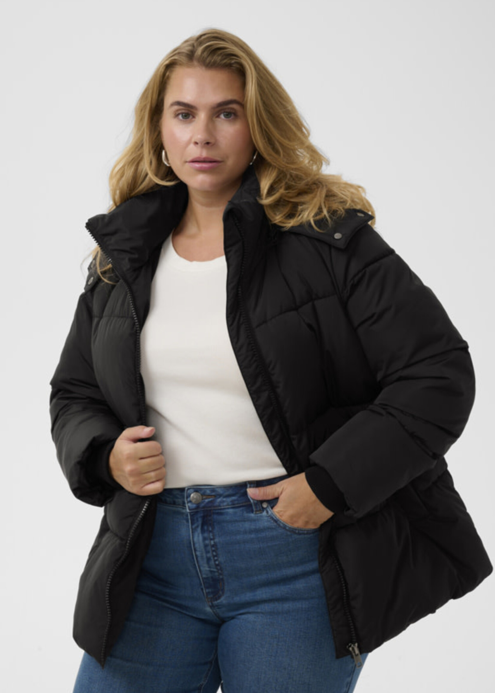 KAFFE CURVE KAFFE CURVE-MANTEAU MATELASSÉ-10584314