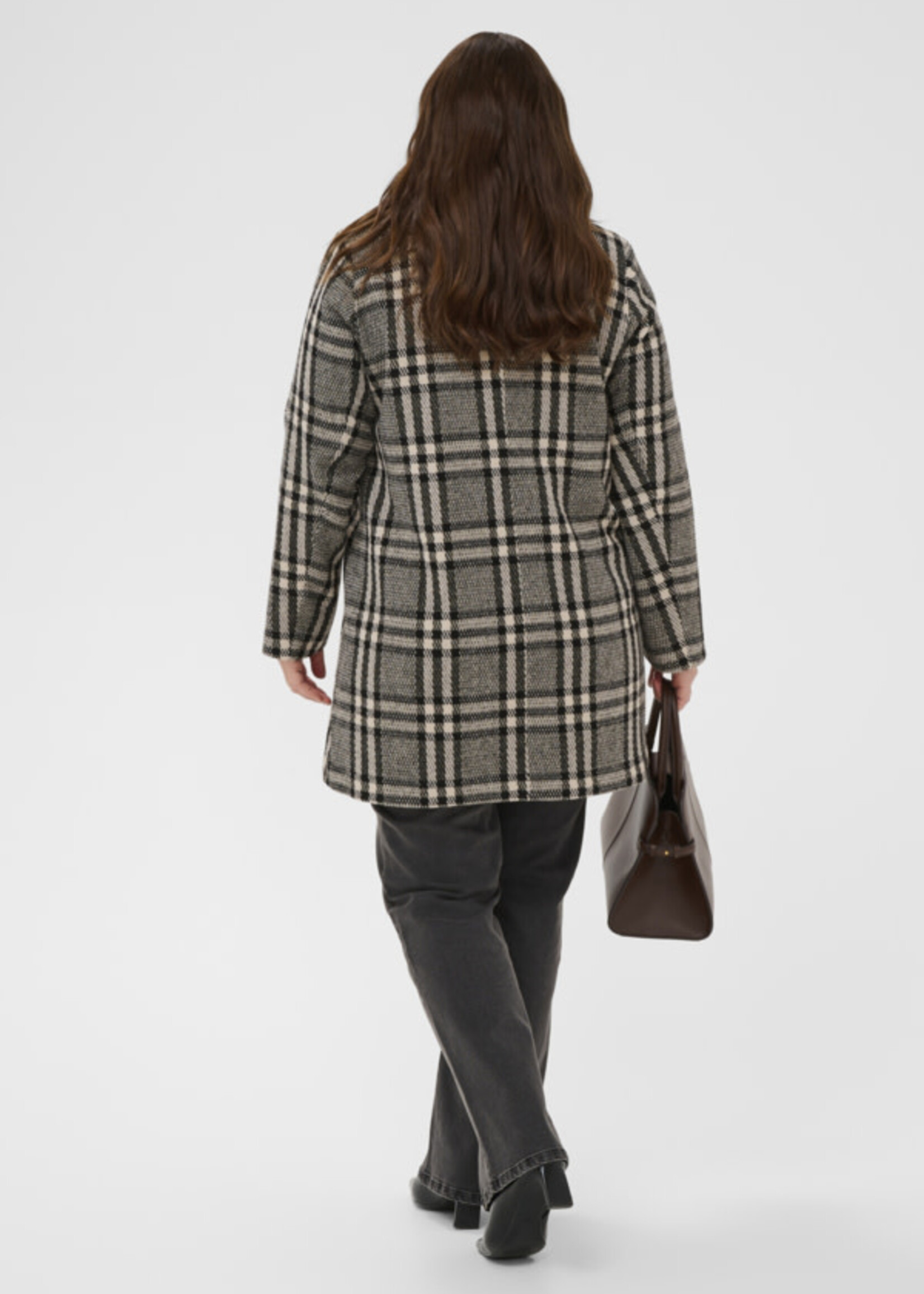 KAFFE CURVE KAFFE CURVE-MANTEAU À CARREAUX-10584316