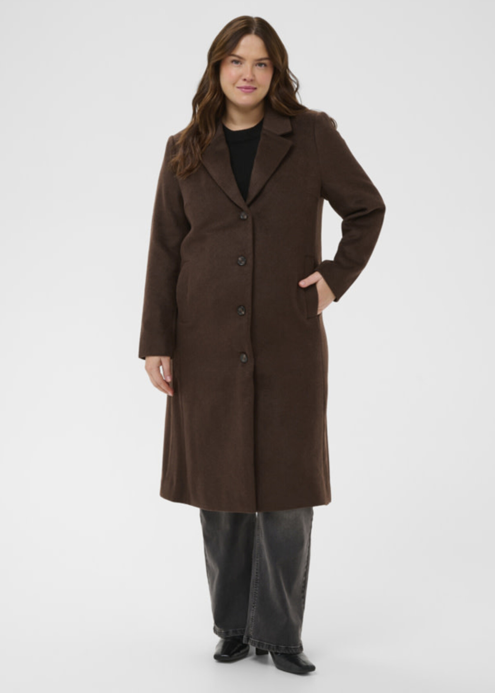 KAFFE CURVE KAFFE CURVE-MANTEAU LONG-10584318