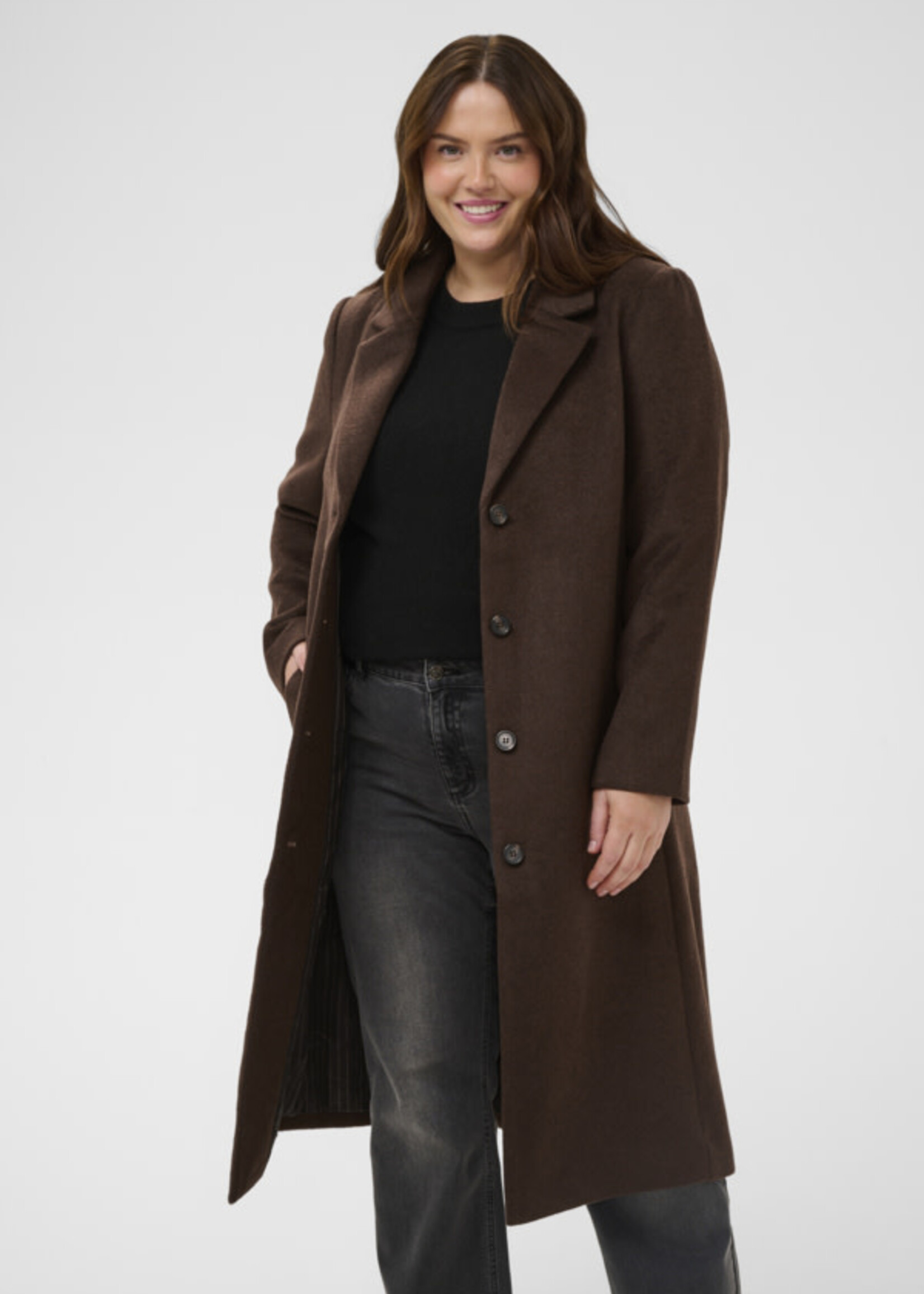 KAFFE CURVE KAFFE CURVE-MANTEAU LONG-10584318