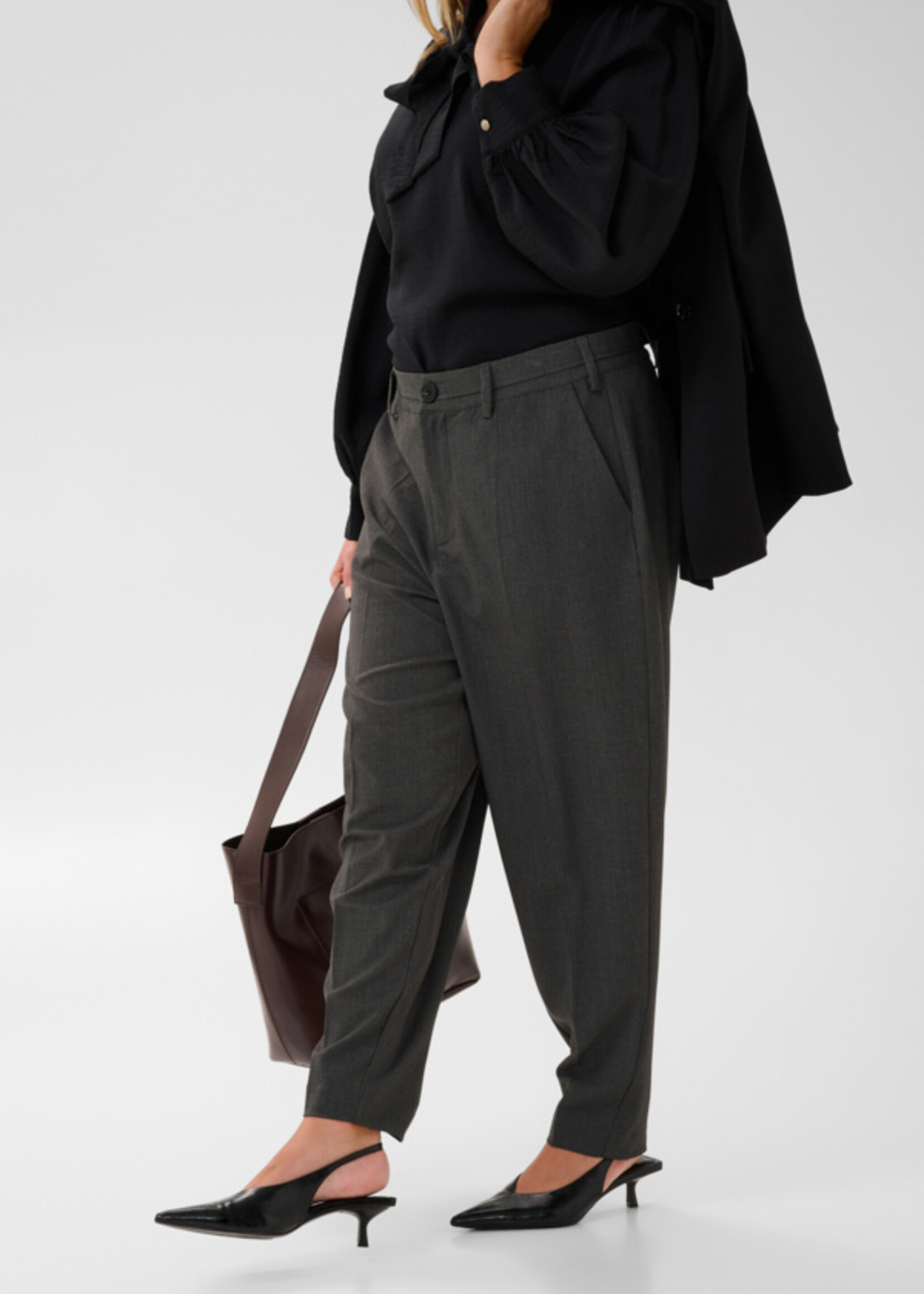 KAFFE CURVE KAFFE CURVE-PANTALON CHEVILLE-10584527