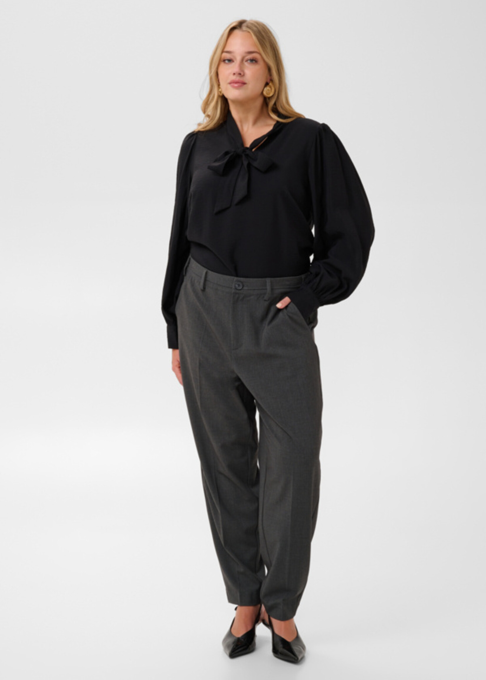 KAFFE CURVE KAFFE CURVE-PANTALON JAMBE ÉTROITE-10584527