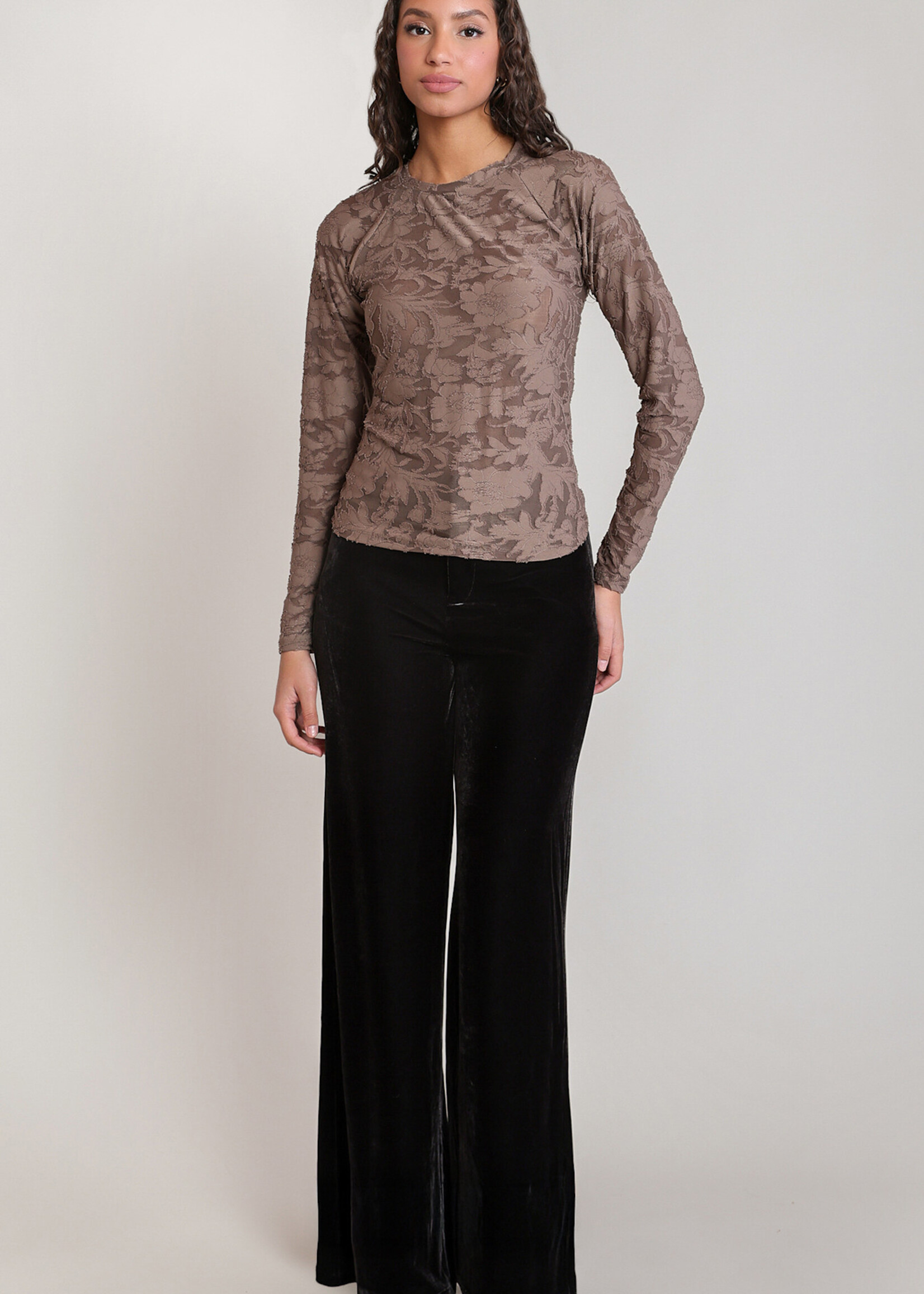 DEX DEX-PANTALON LARGE EN VELOURS-2822210D