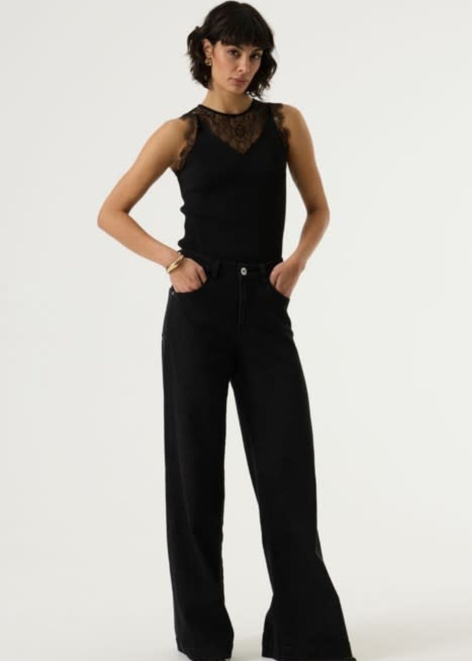 GARCIA GARCIA-CAMISOLE AVEC DENTELLE-W260020