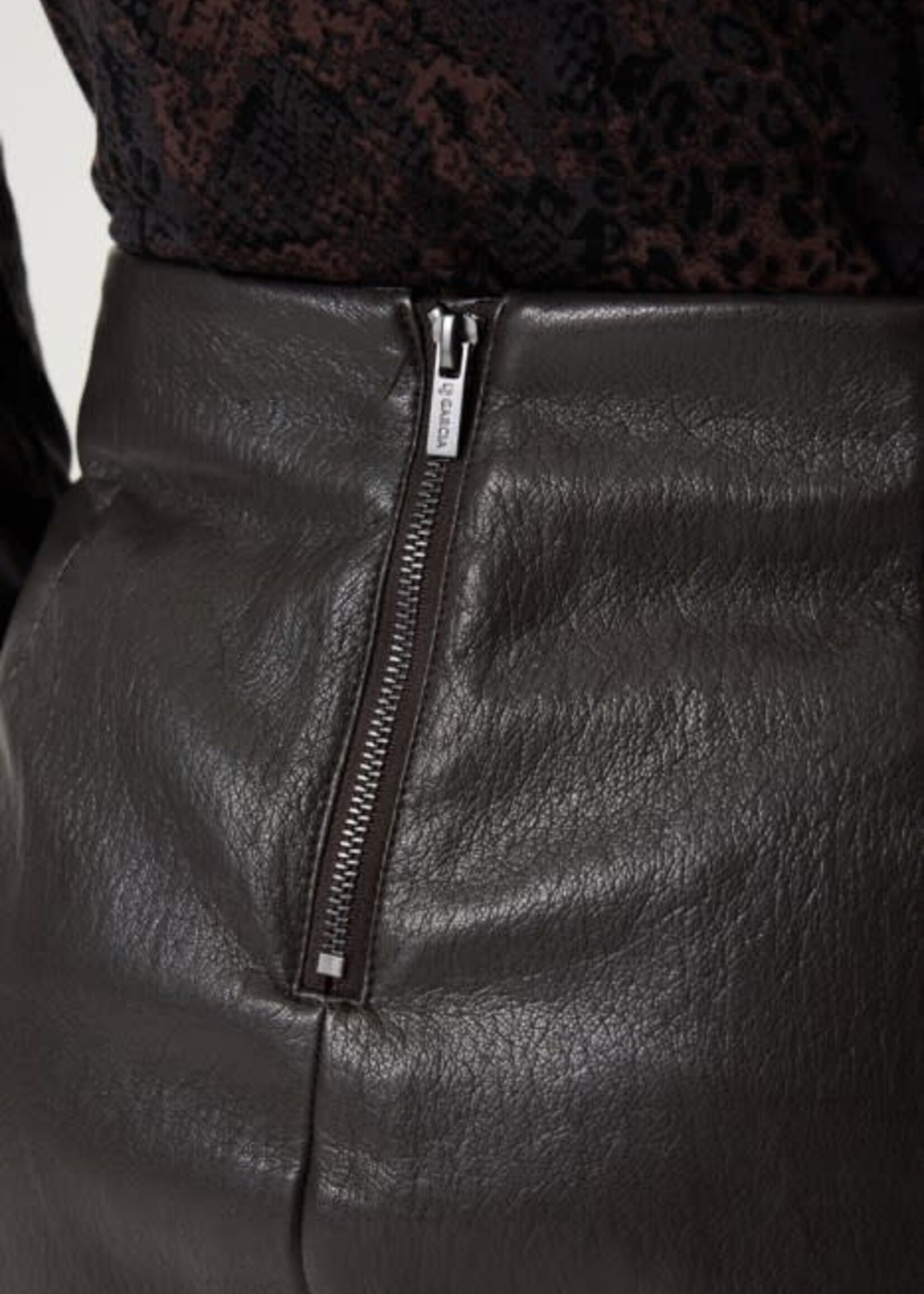 GARCIA GARCIA-JUPE SIMILI-CUIR-W260120