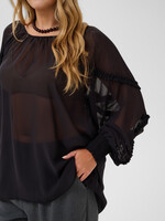 KAFFE CURVE KAFFE CURVE-BLOUSE TRANSPARENTE-10584503