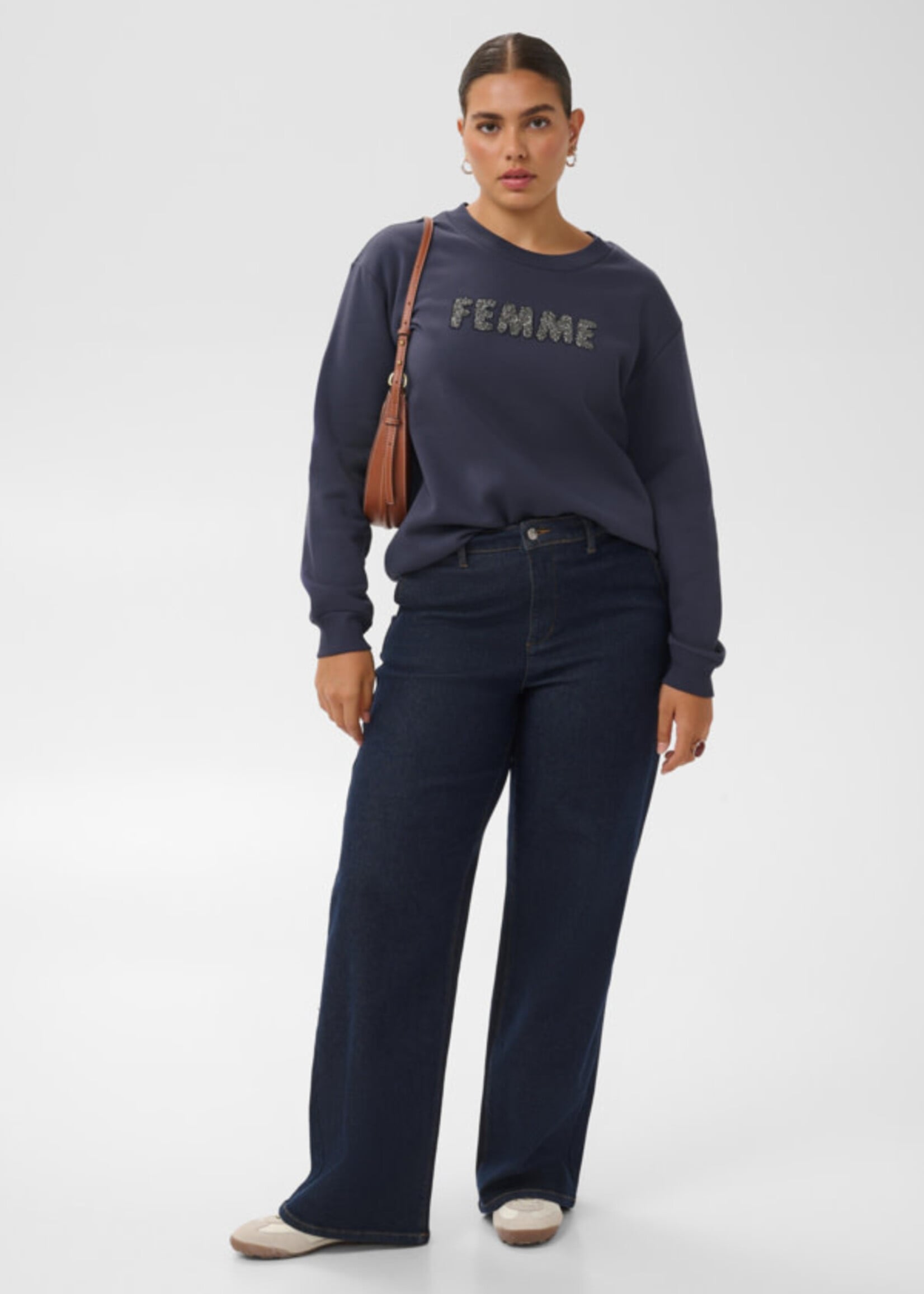 KAFFE CURVE KAFFE CURVE-CHANDAIL COTON OUATÉ-10584506
