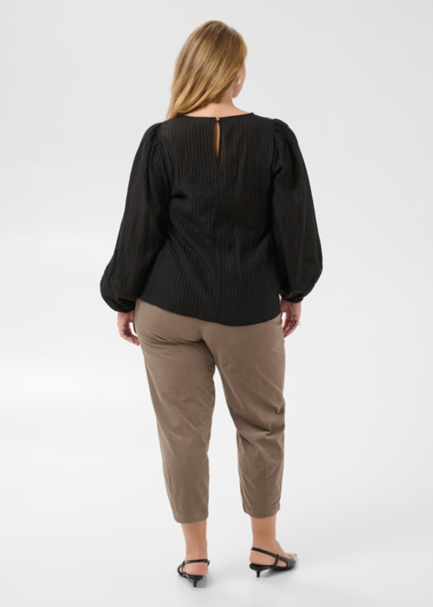 KAFFE CURVE KAFFE CURVE-BLOUSE MANCHES BOUFFANTES-10584586