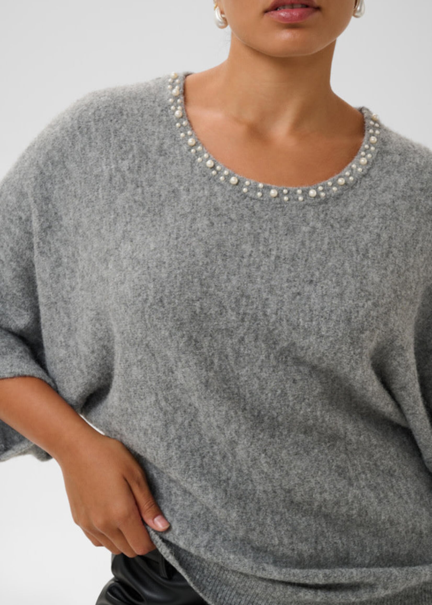 KAFFE CURVE KAFFE CURVE-CHANDAIL À MANCHES LARGES-10584609