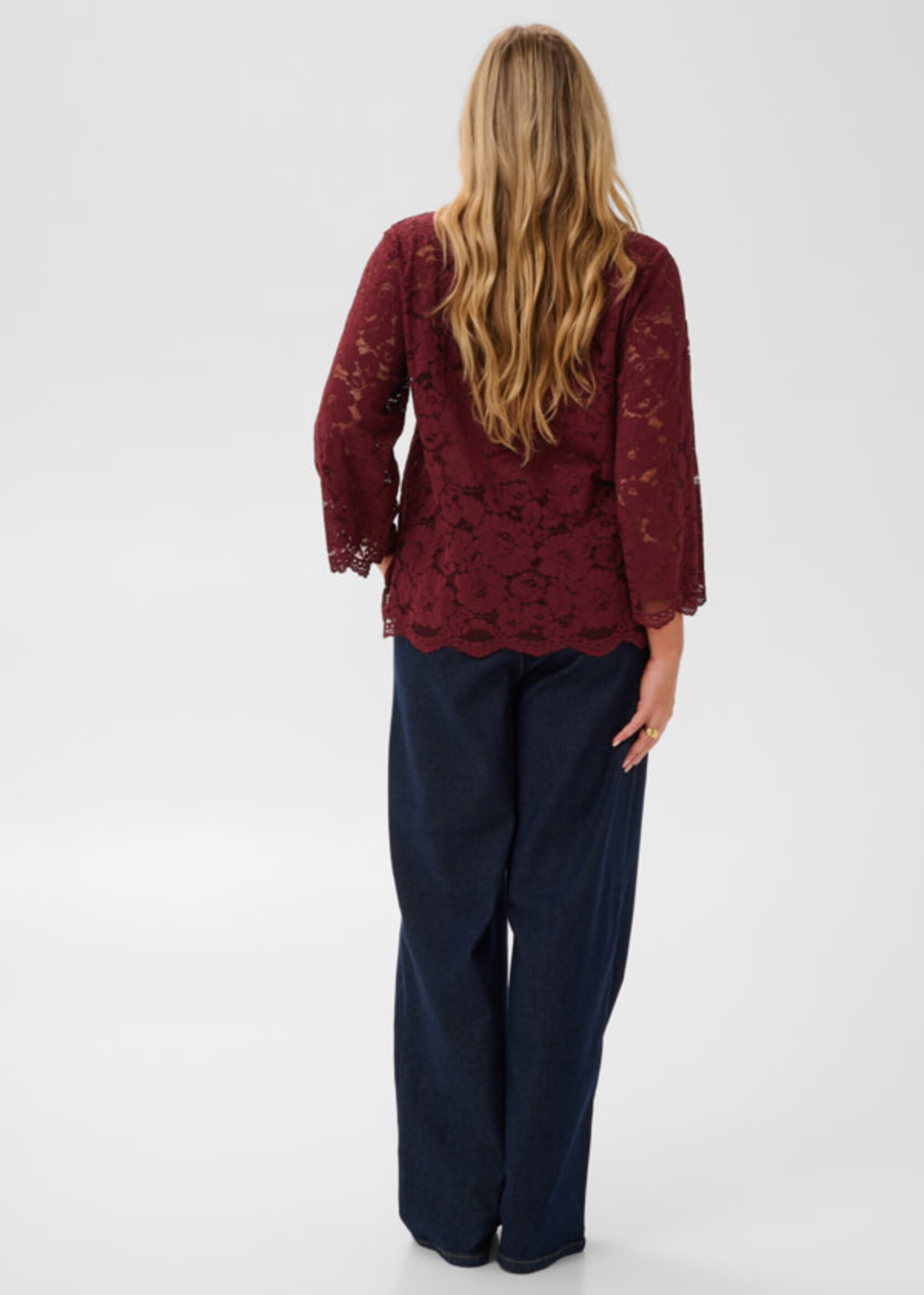 KAFFE CURVE-BLOUSE EN DENTELLE-10584507