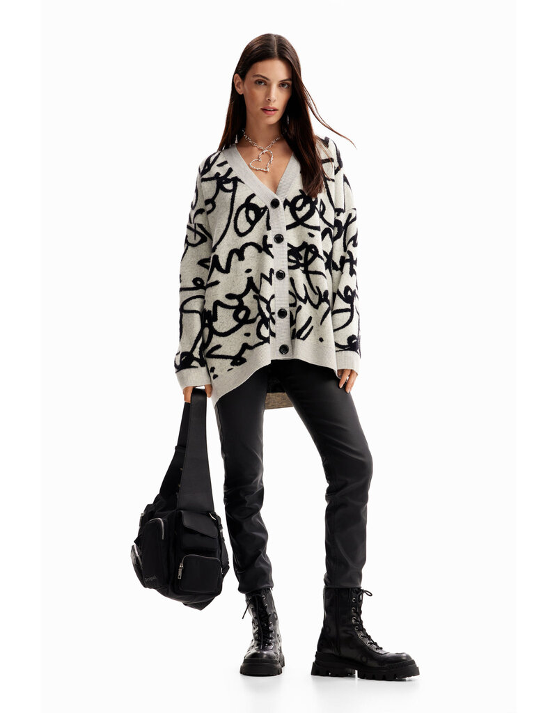 Desigual Messages Cardigan - FLEA Desigual Messages Cardigan - FLEA