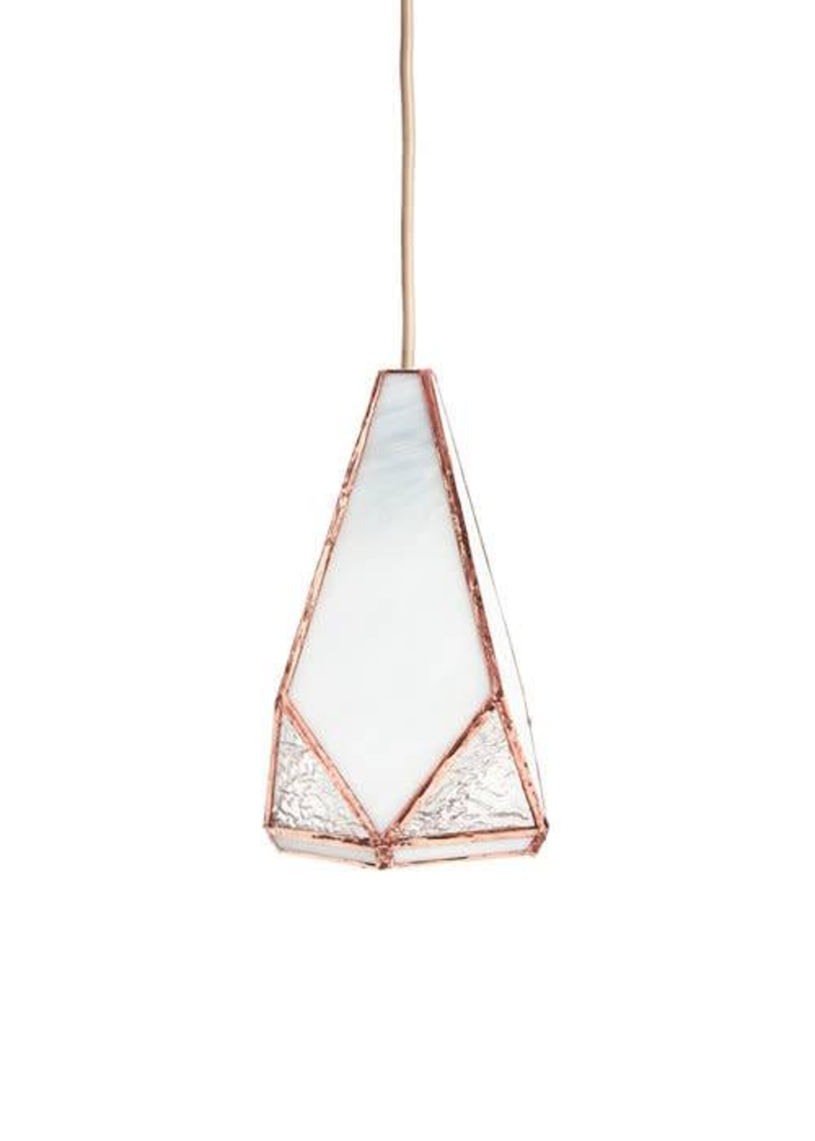 Flannery Cronin White and Pink Greta Pendant Lamp