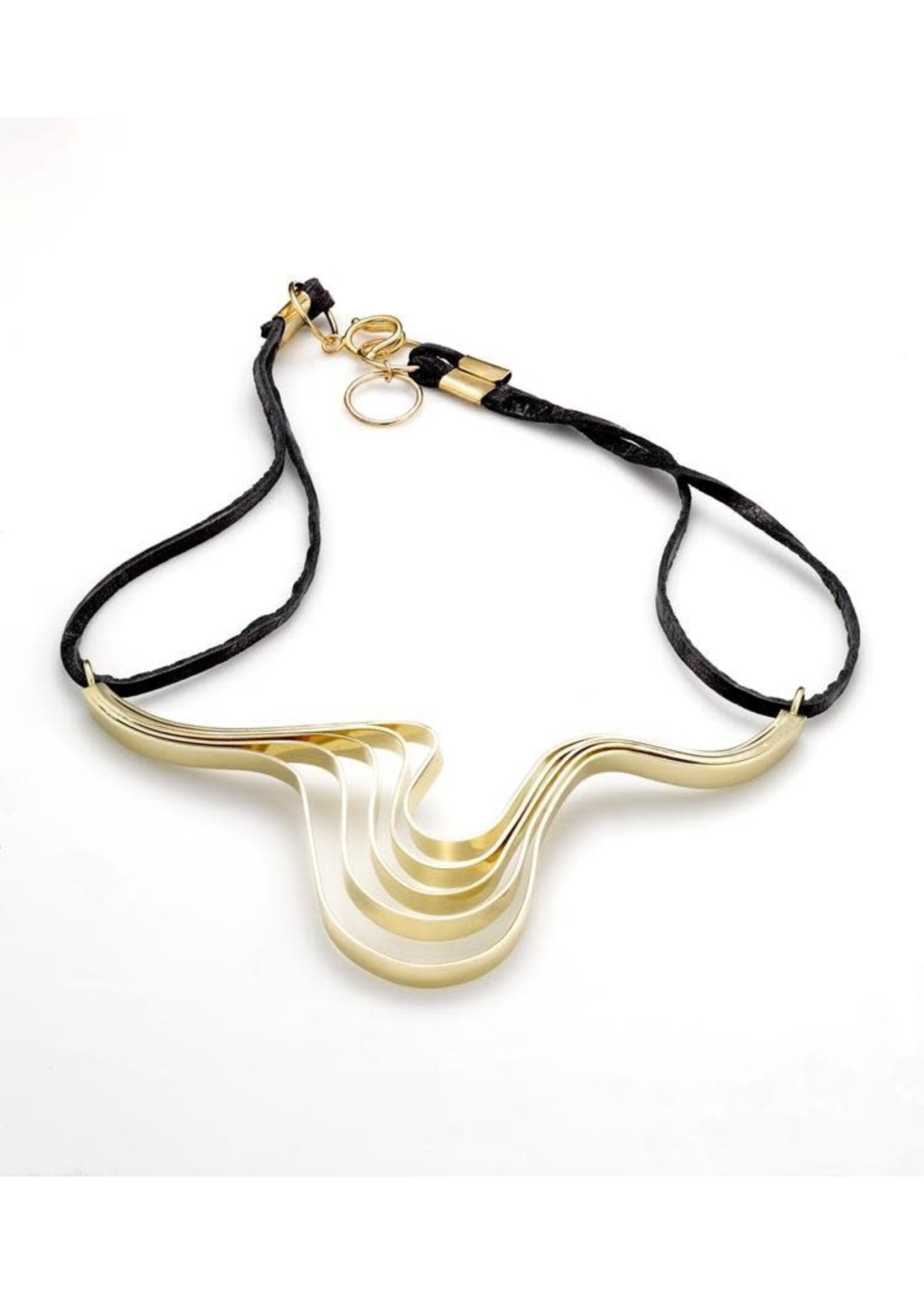 Mia Hebib Gold Riplish Necklace