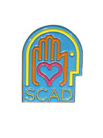 SCAD SCAD Head Hand Heart Enamel Pin