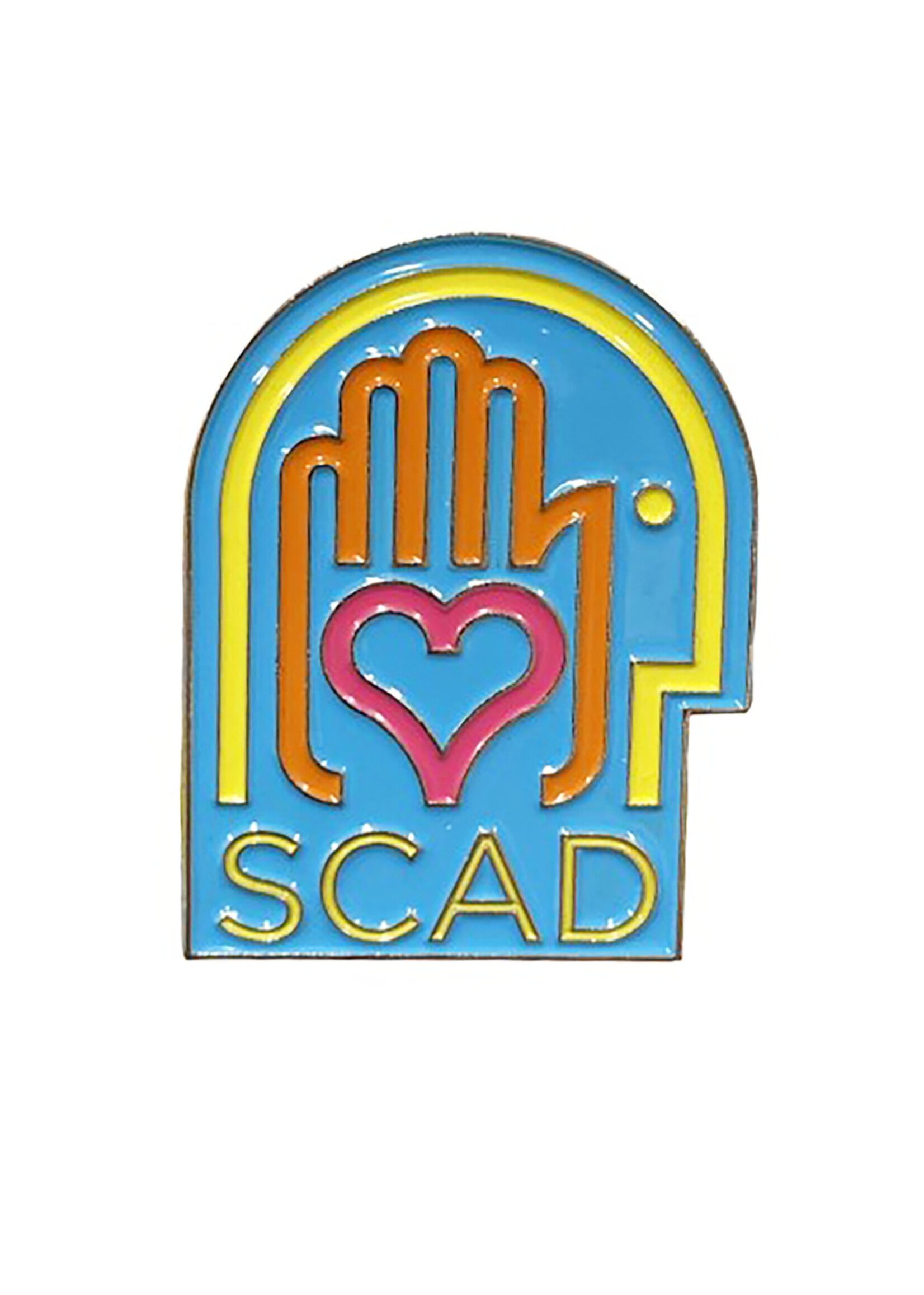 SCAD SCAD Head Hand Heart Enamel Pin