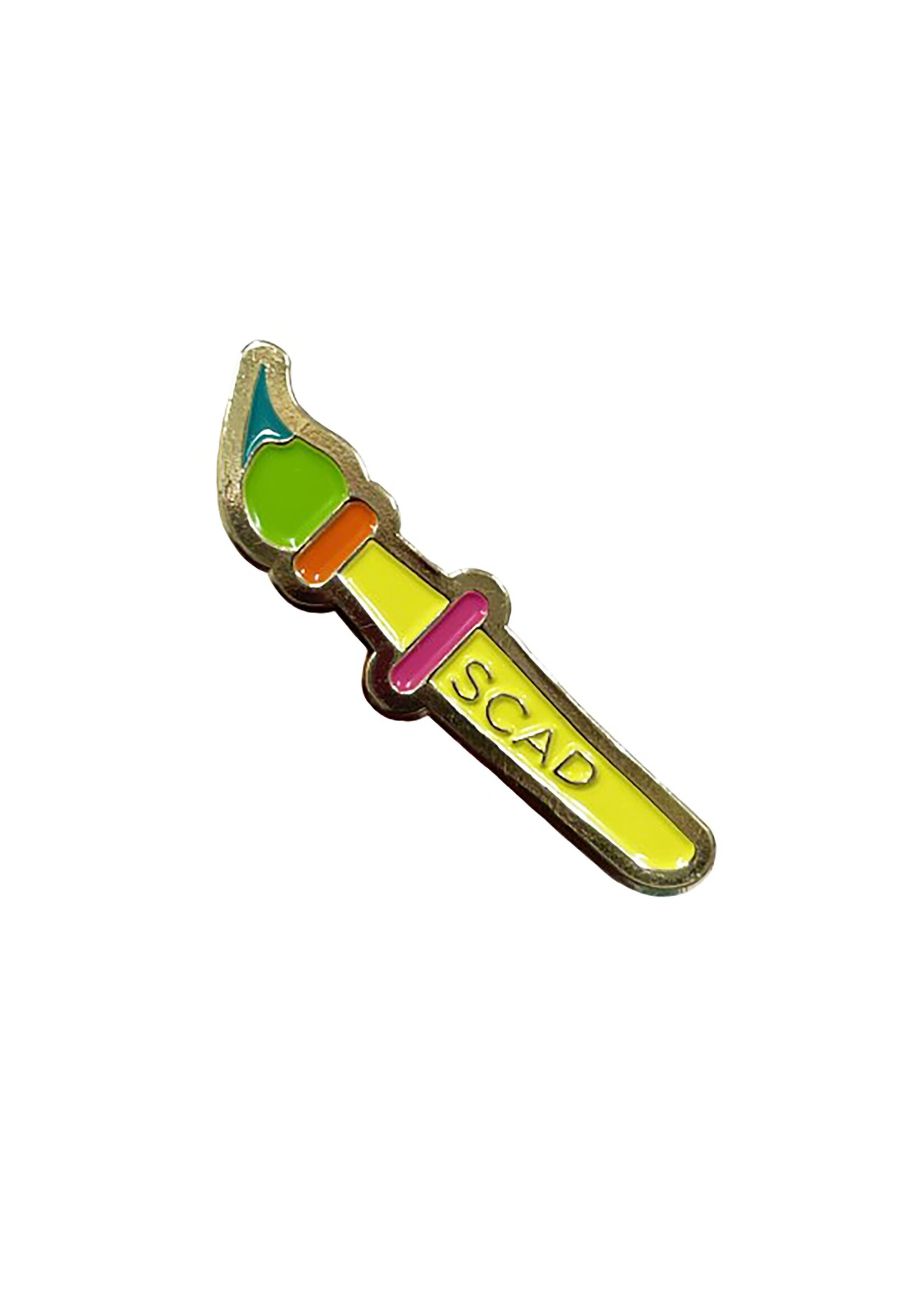 SCAD SCAD Paintbrush Enamel Pin