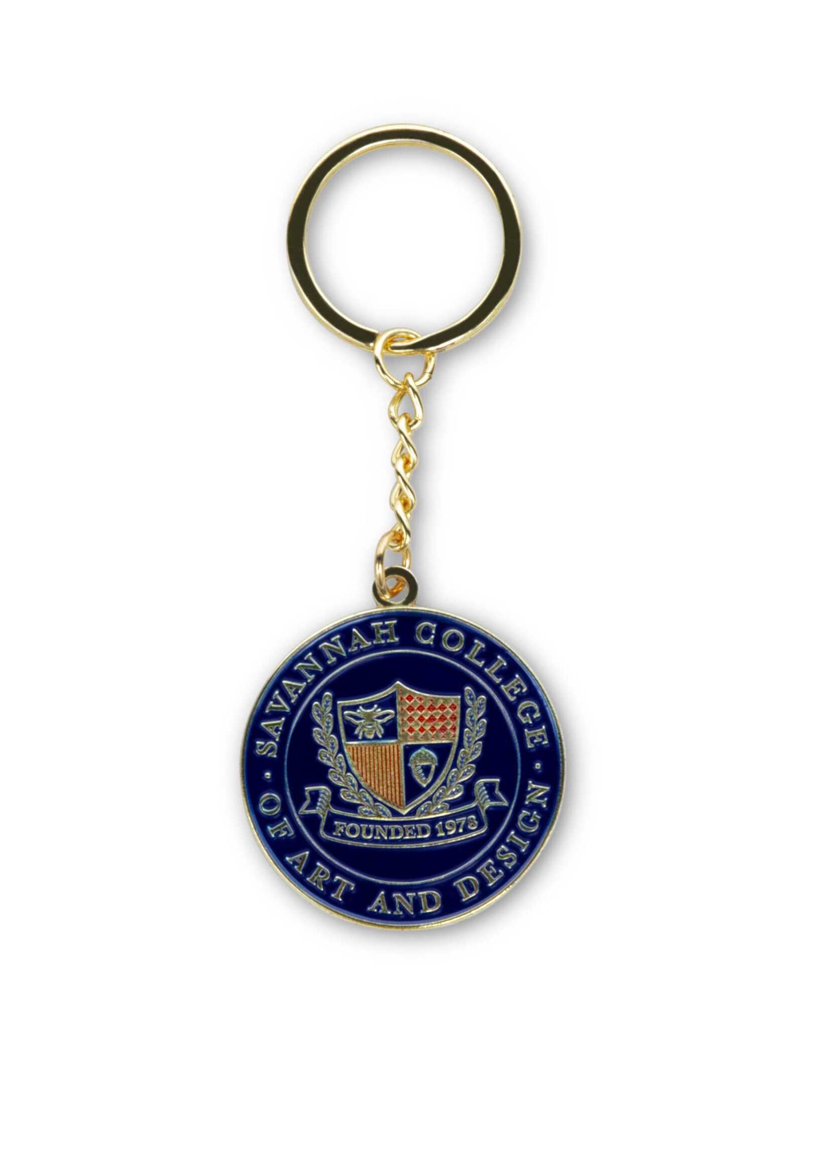 SCAD SCAD Crest Metal Enamel Keychain