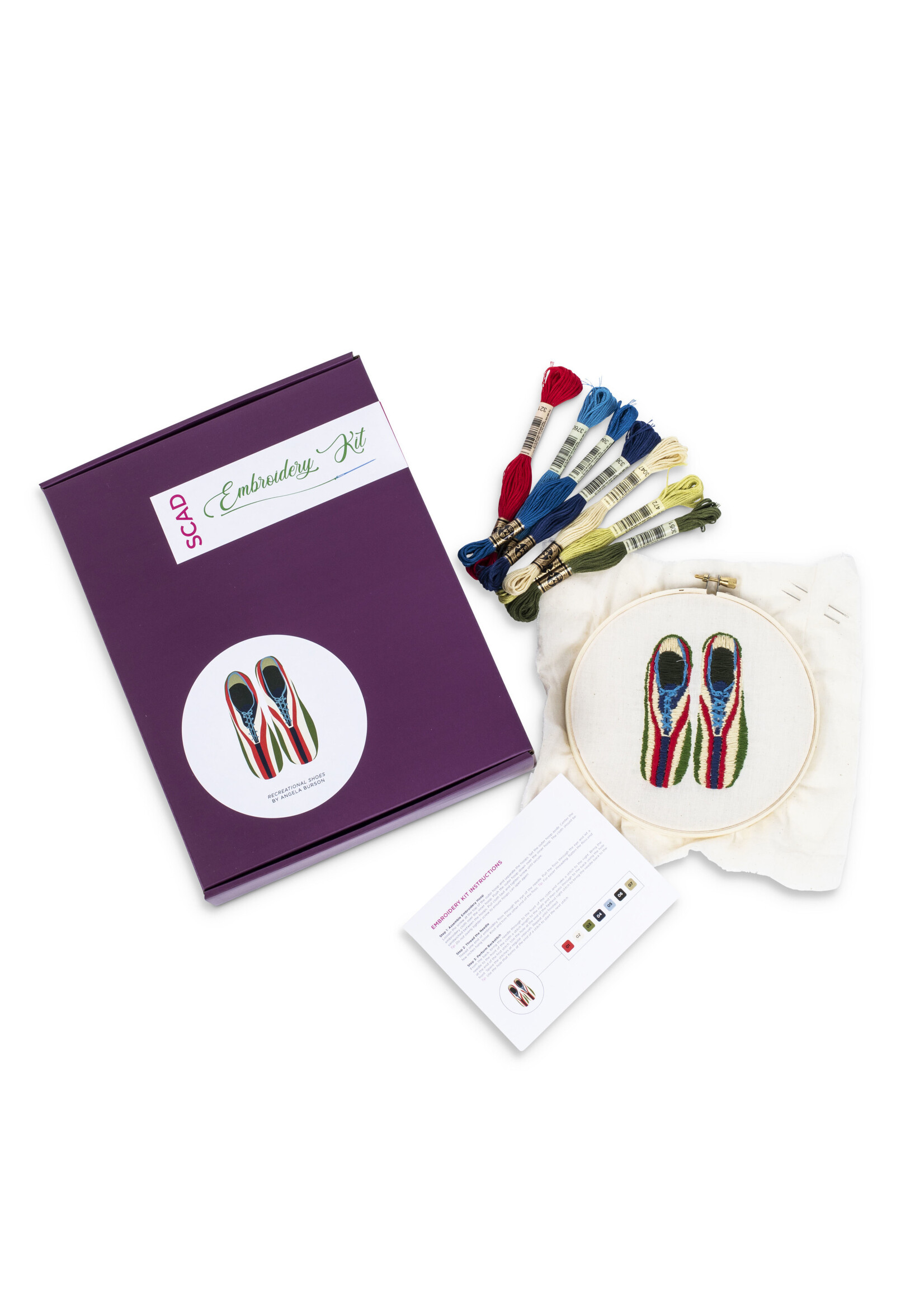 Angela Burson SCAD Embroidery Kit - Recreational Shoes