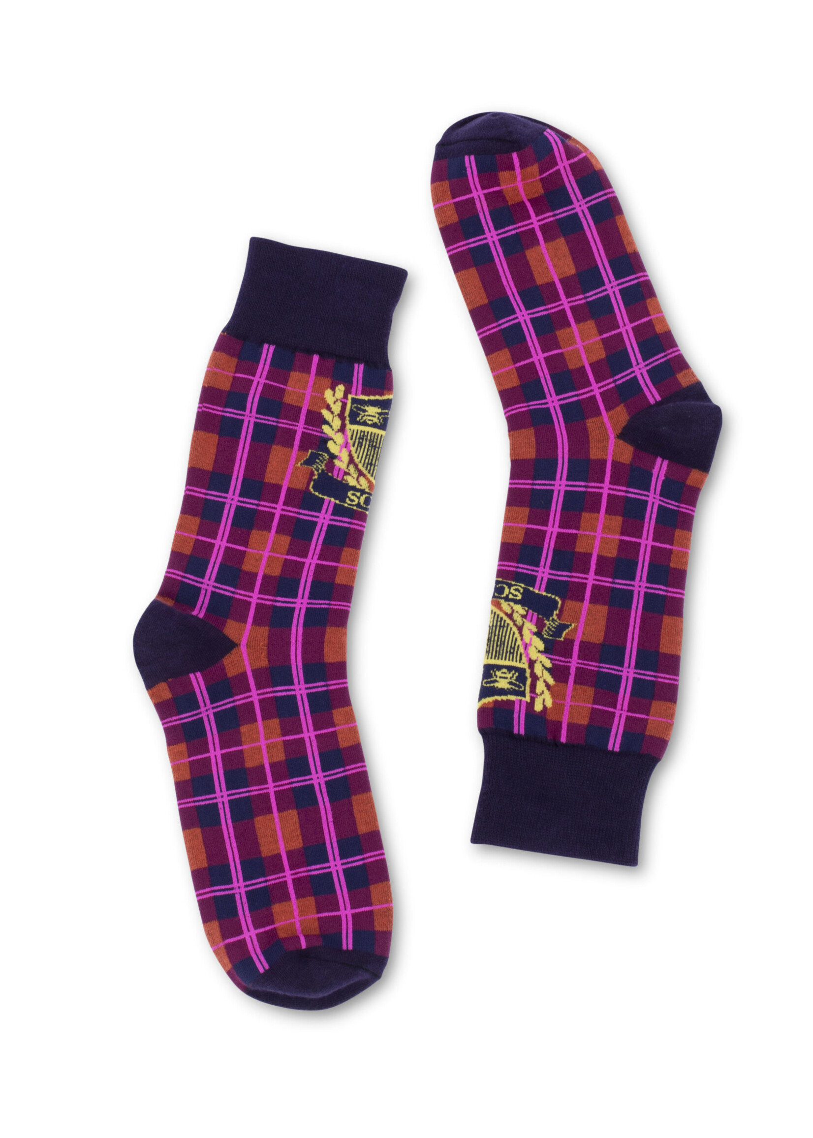 SCAD SCAD Crest Plaid Socks