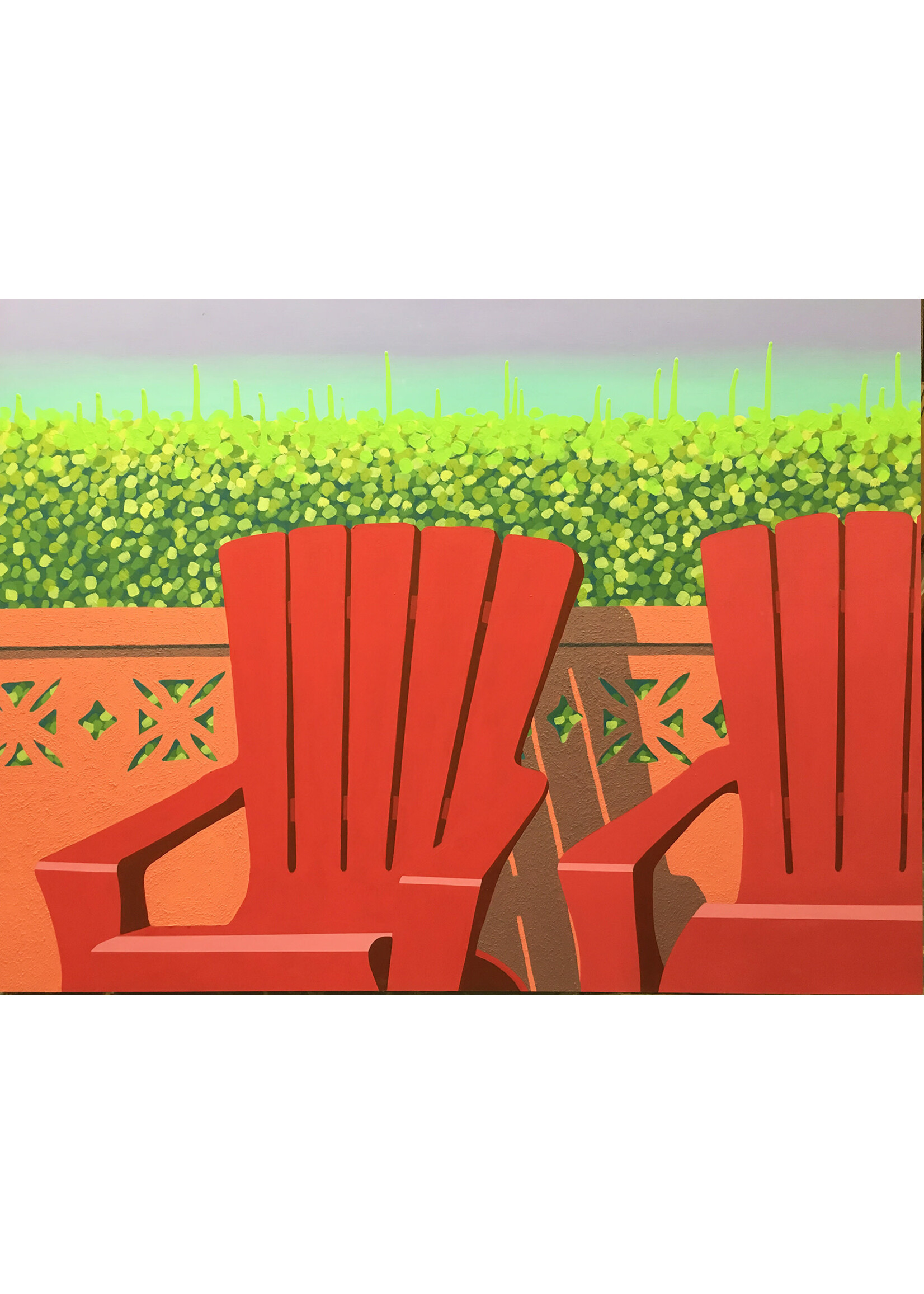 Honor Bowman Red Chairs in the Sun