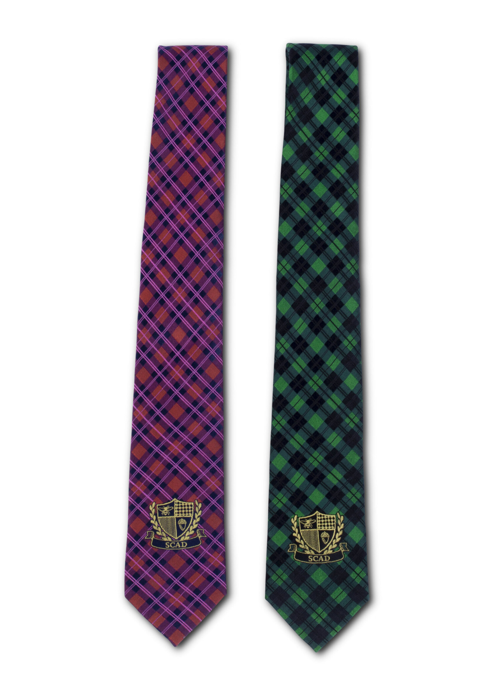 SCAD SCAD Crest Plaid Tie