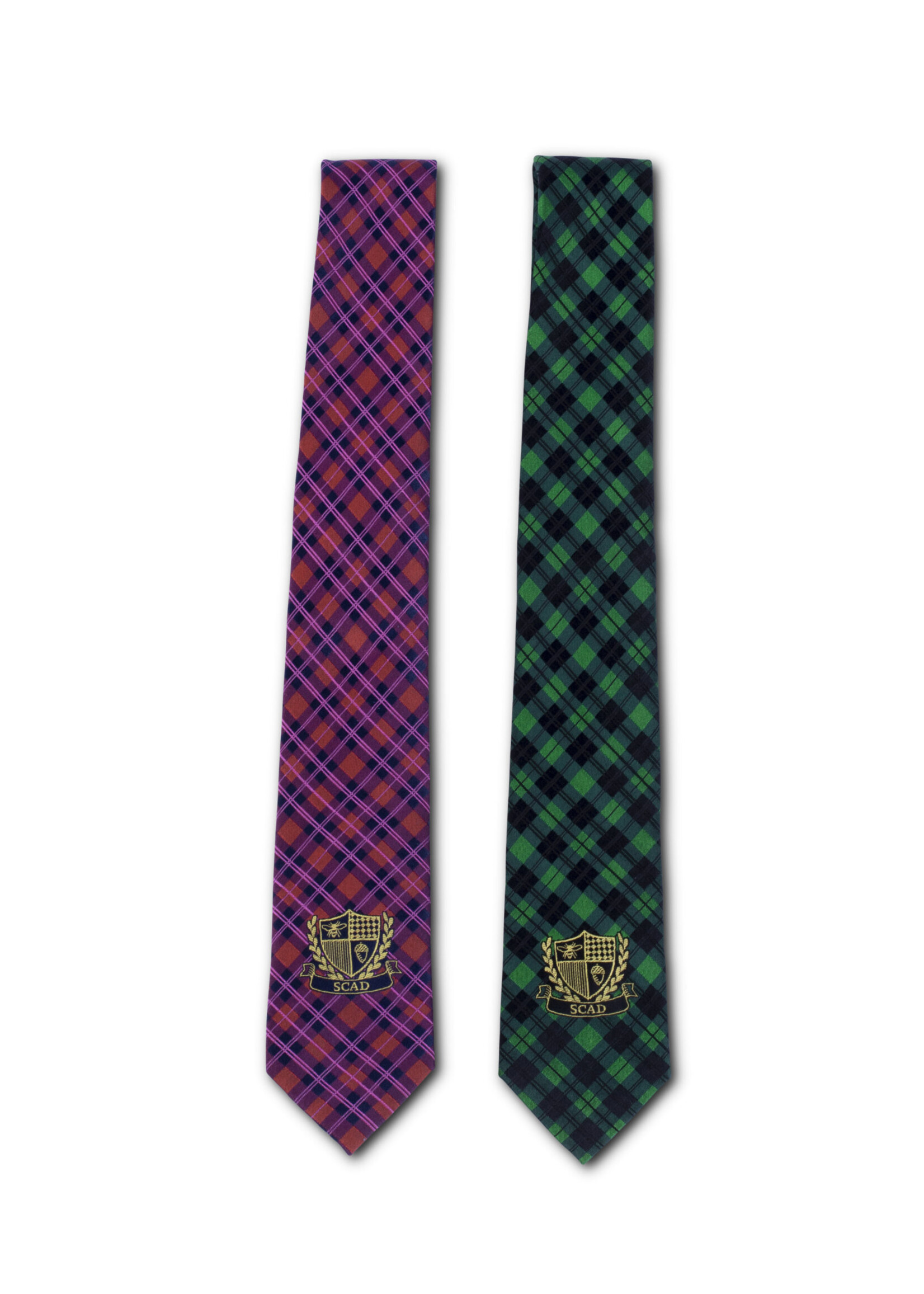 SCAD SCAD Crest Plaid Tie