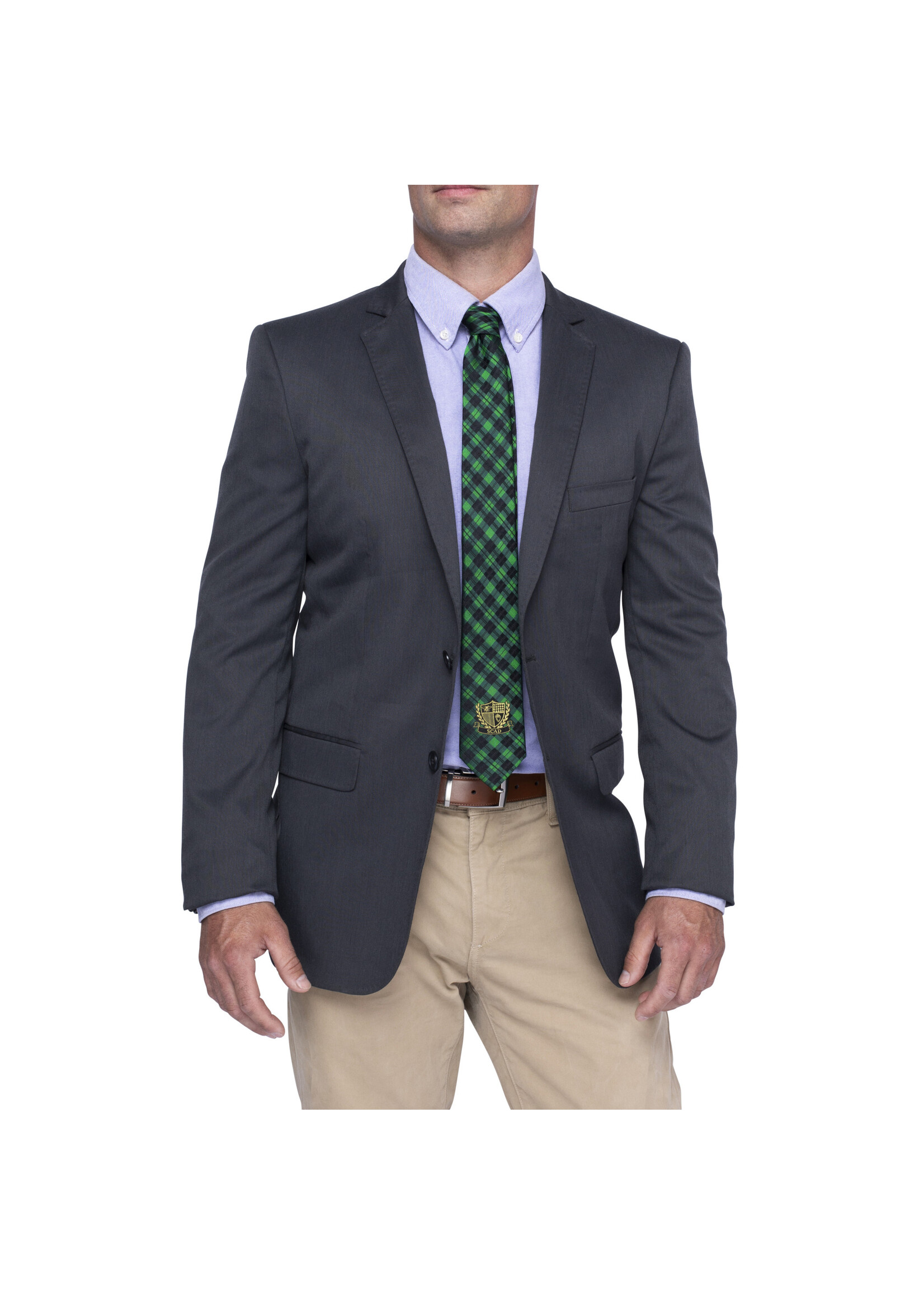 SCAD SCAD Crest Plaid Tie