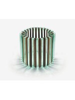 Kathleen Grebe Plank Bracelet - Wood & Glass Acrylic